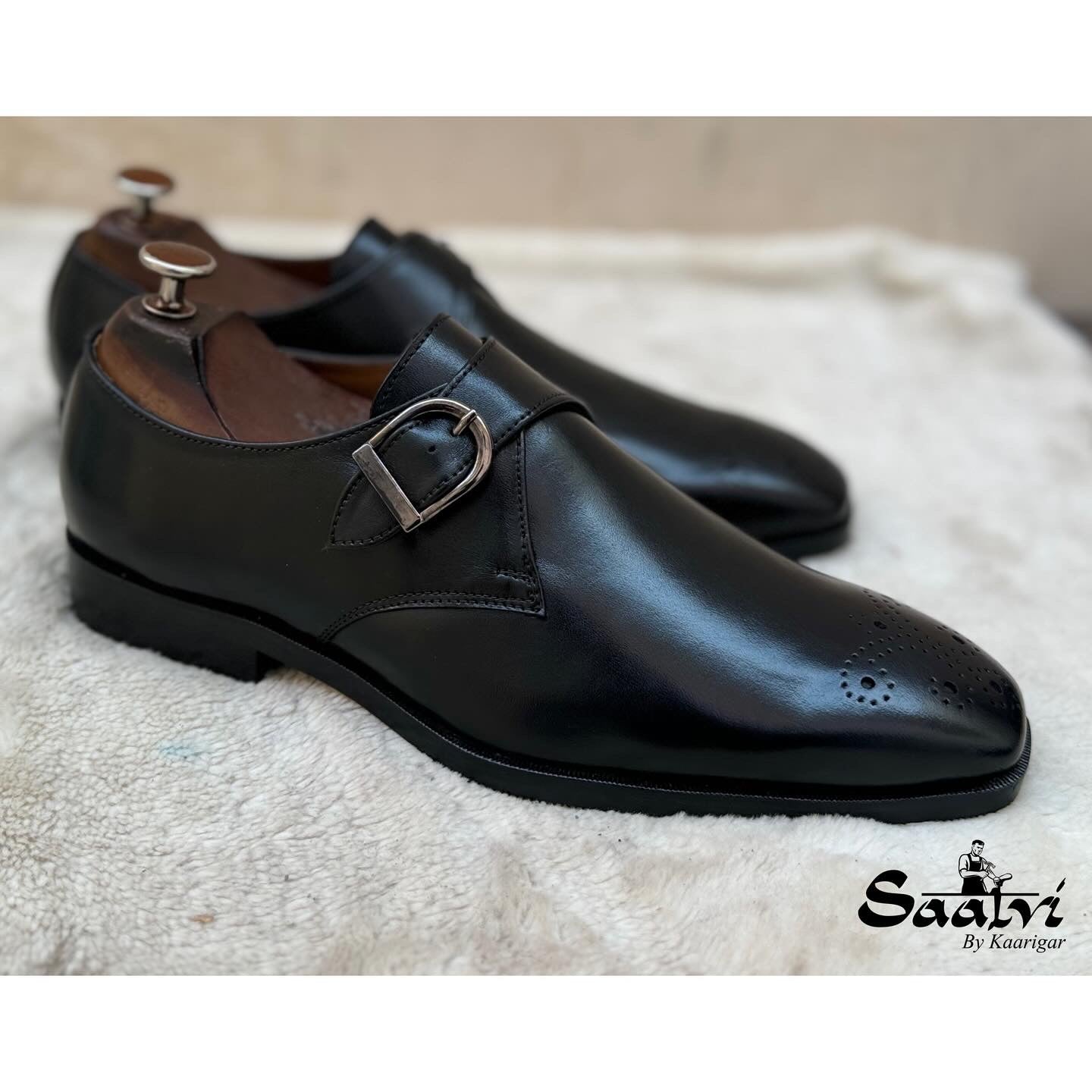 Single Monk Strap Black