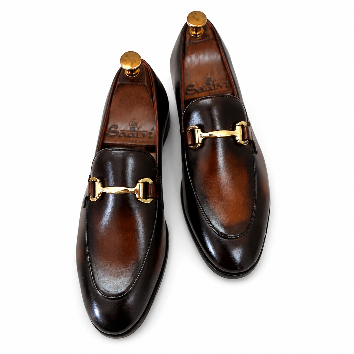 Cognac Royale Hand-Finished Horsebit Loafers