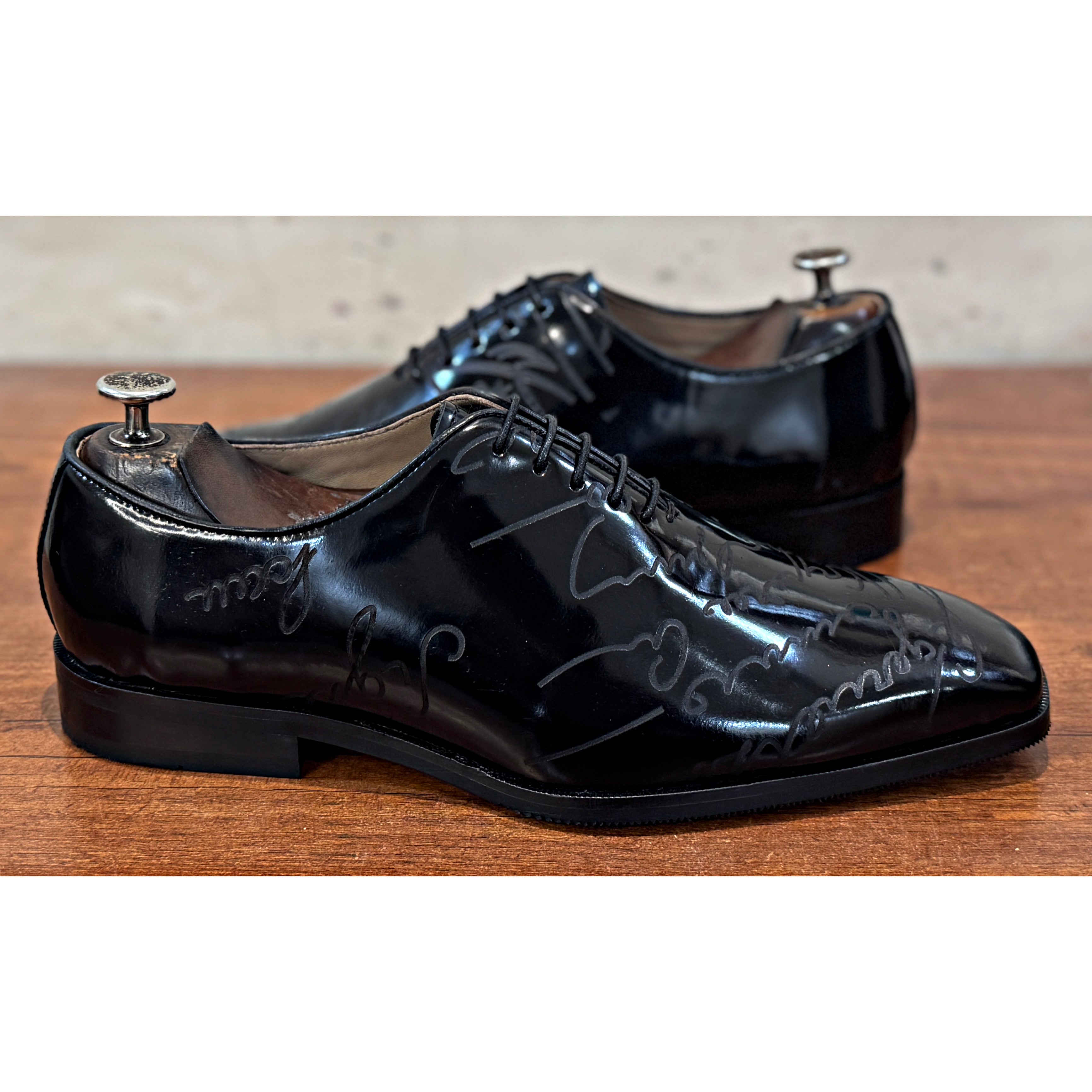 Midnight Signature Patent Oxford Shoes – Luxury Black Dress Shoes