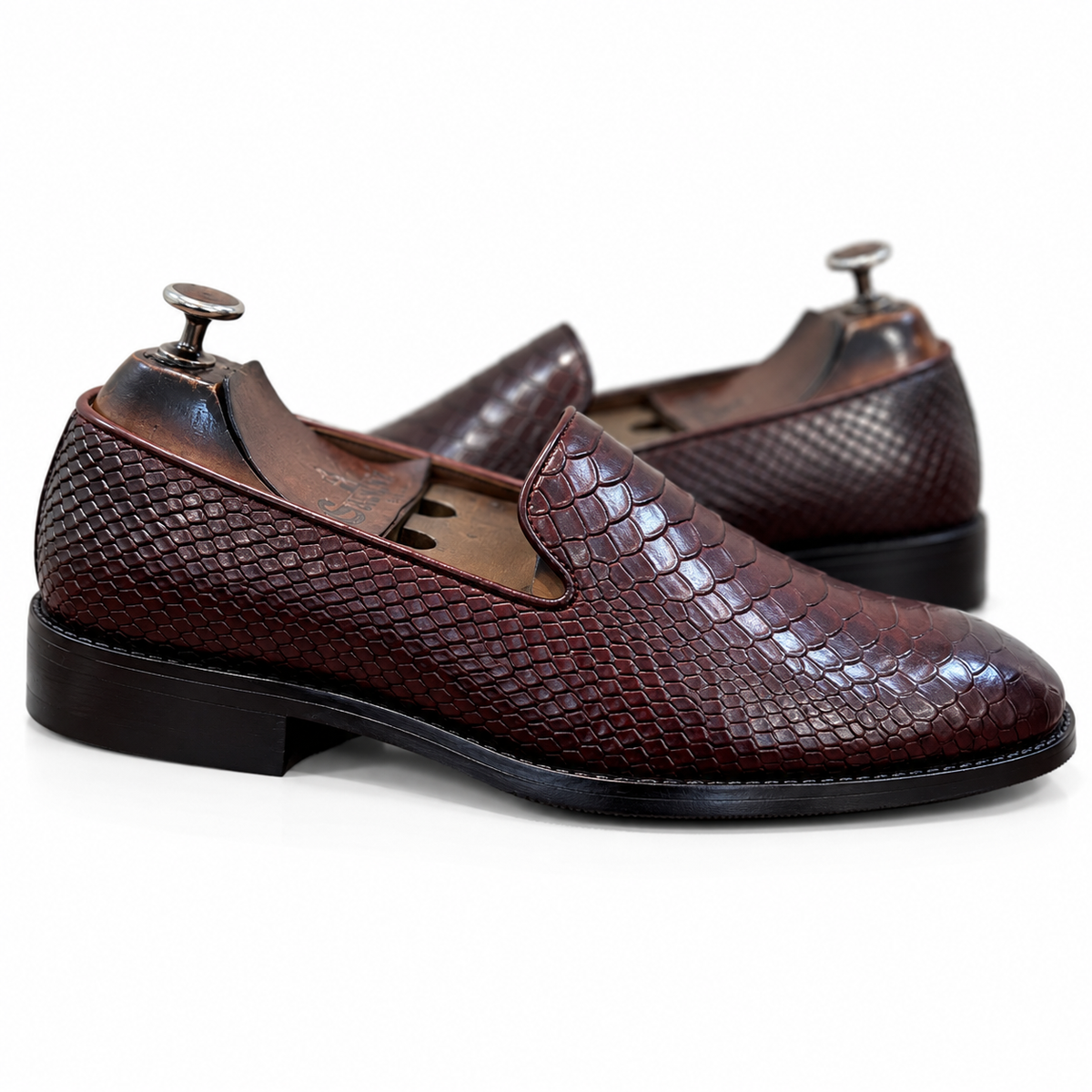 Espresso Éclat Croco Loafers