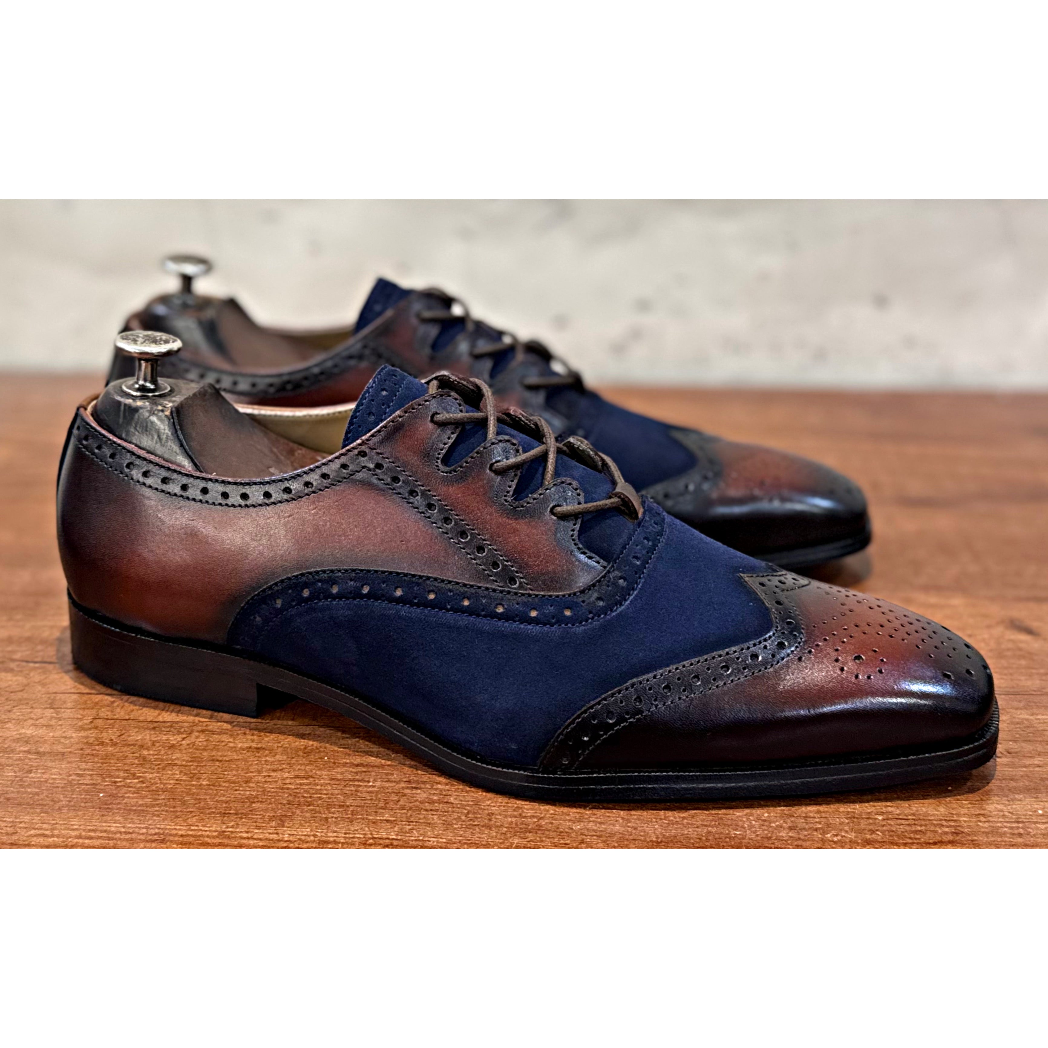 Criss Cross Oxfords | Hand Patina