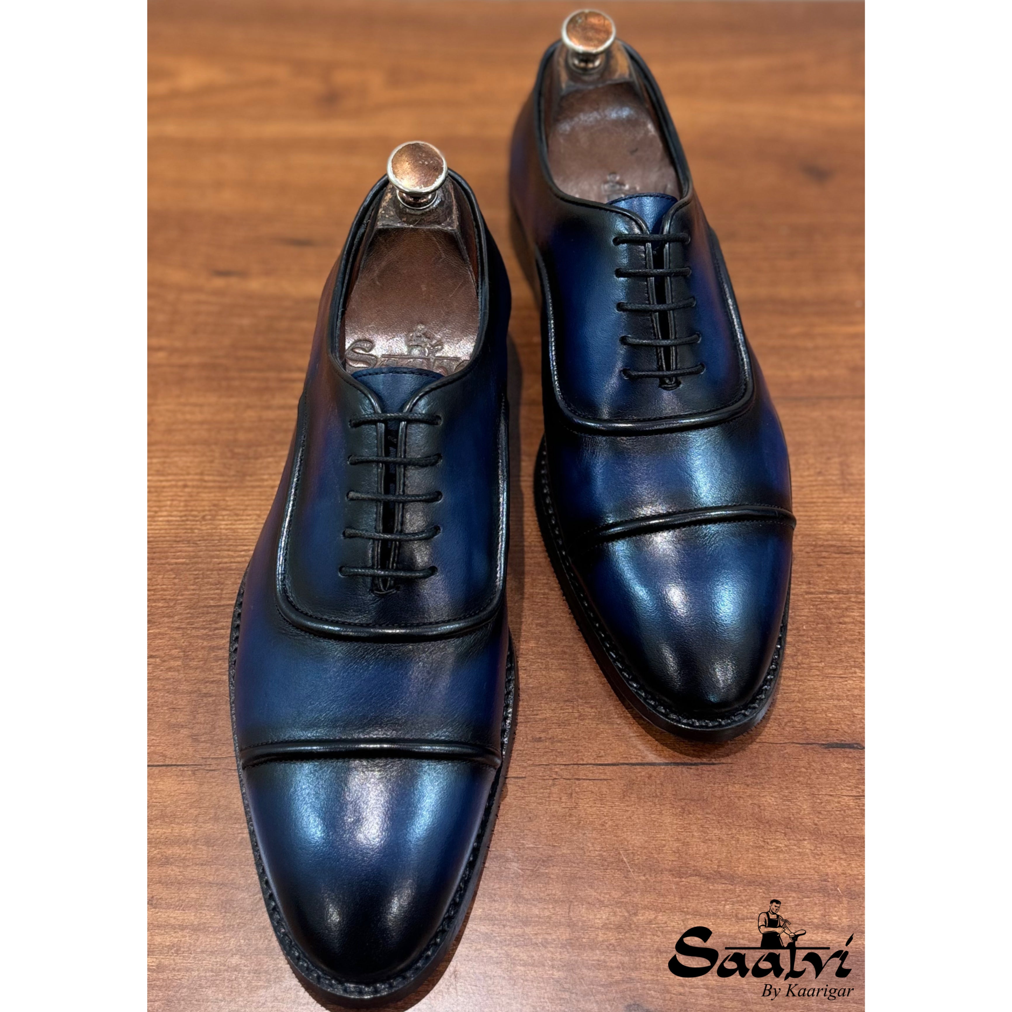 Blue Oxford C Hand Patina