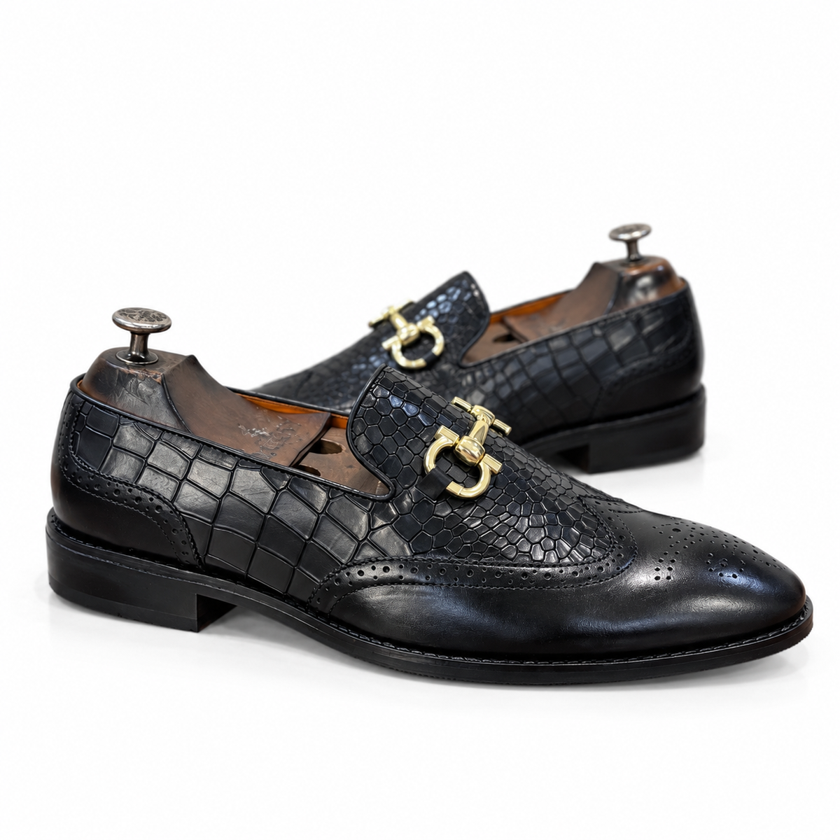 Onyx Royale Wingtip Loafers