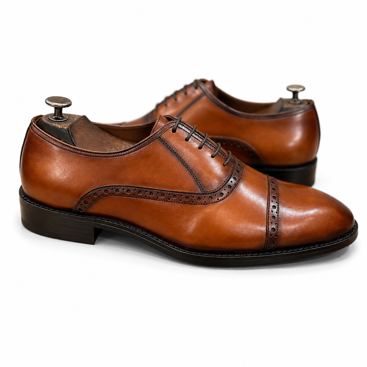 Windsor Tan Cap-Toe Oxford