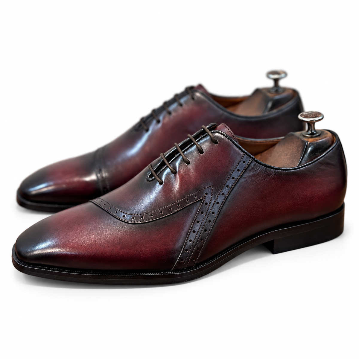 Bailey Bordo Hand-Painted Leather Shoes