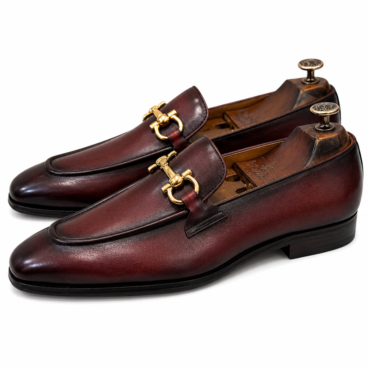 Windsor Horsebit Loafer – Bordeaux Patina