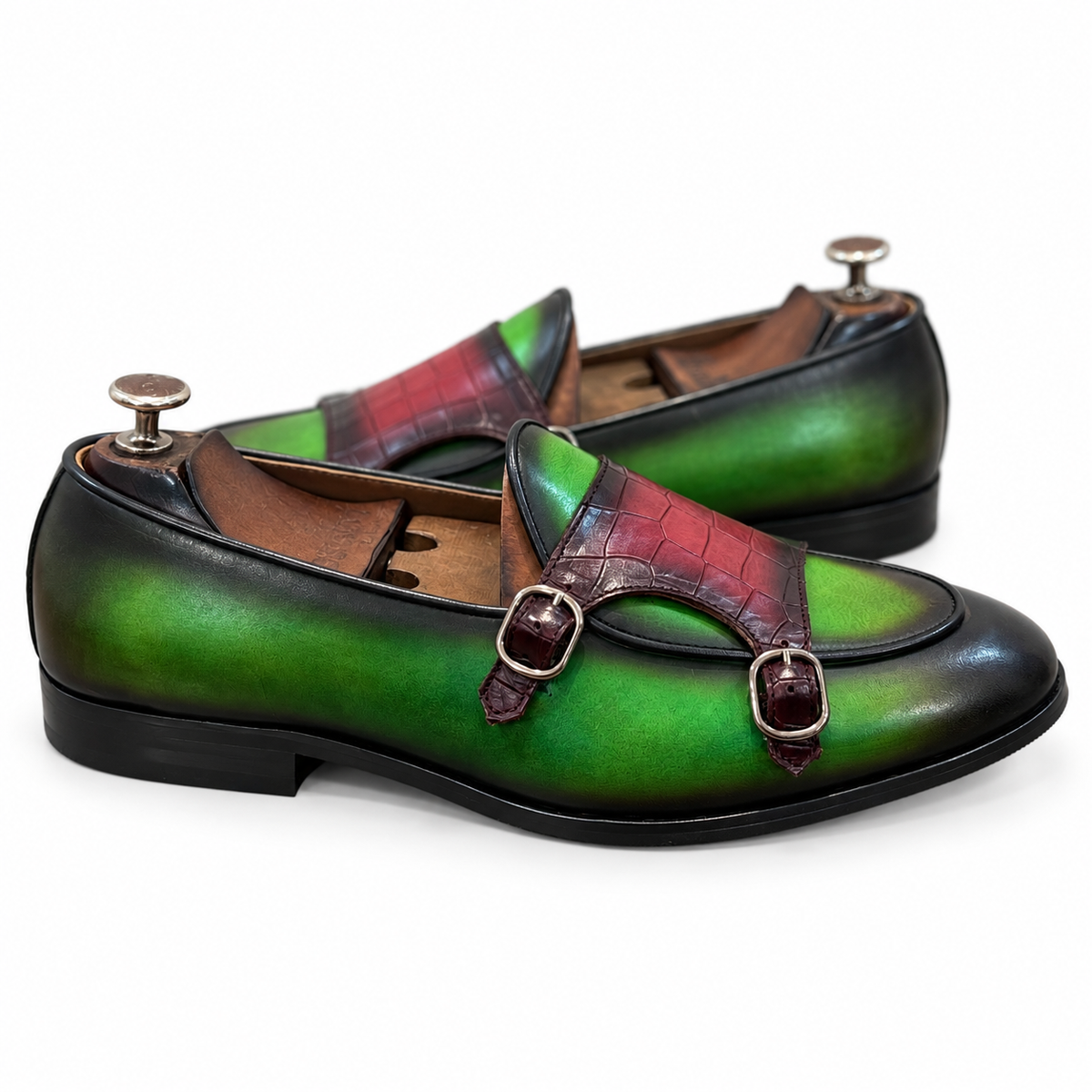 Emerald Belgian Monk Strap