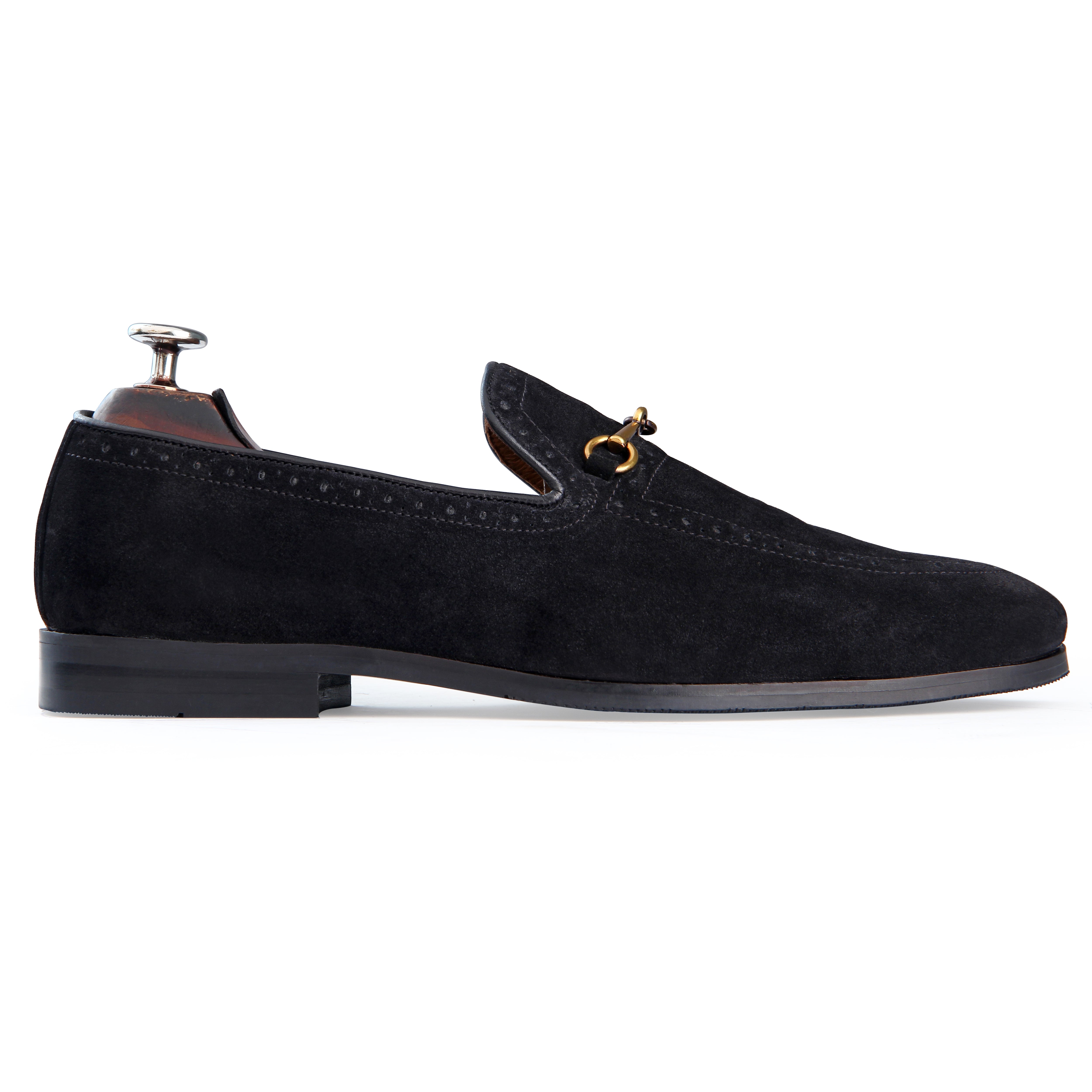 Semi Brogue Loafers Suede