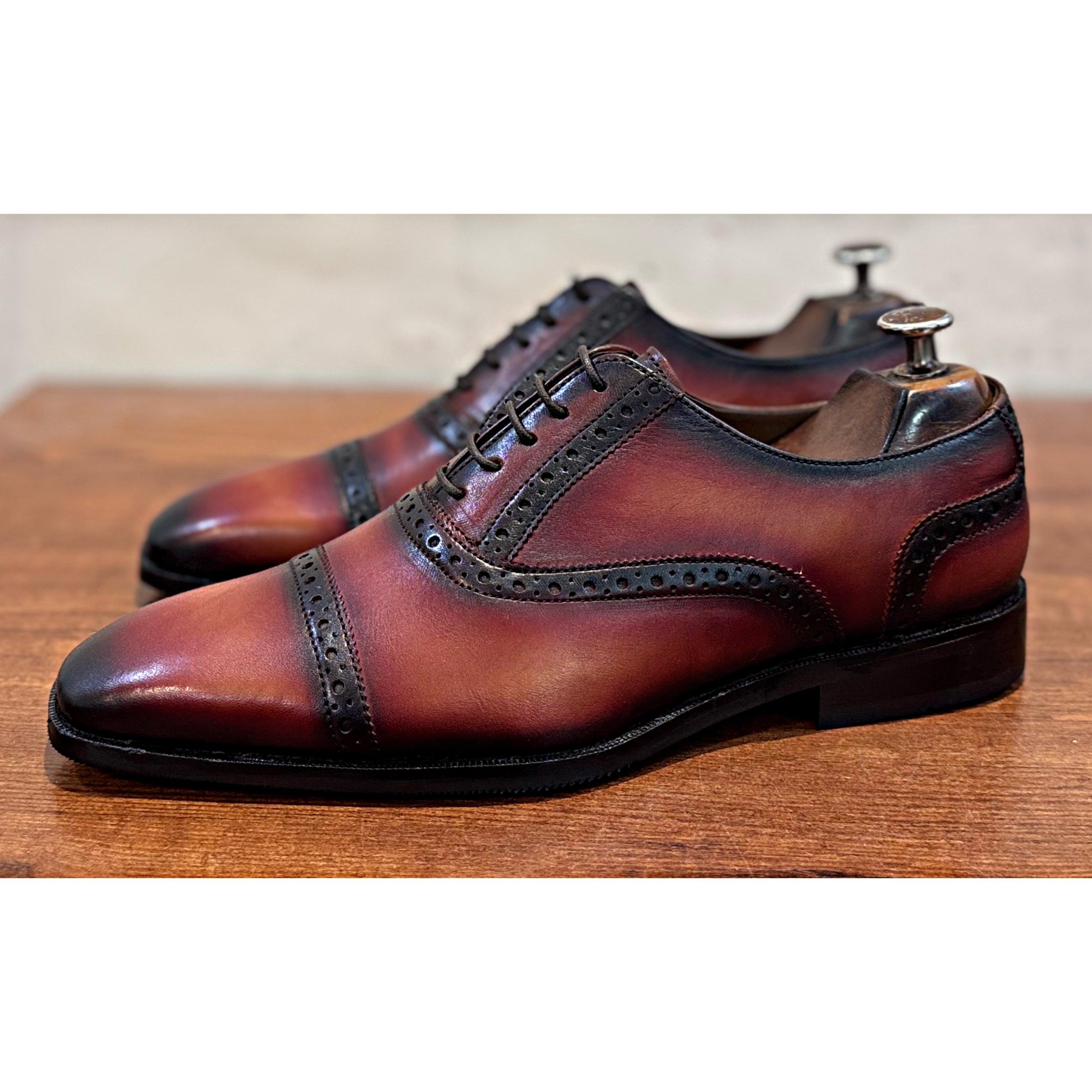 Royal Patina Glossed Captoe Oxford