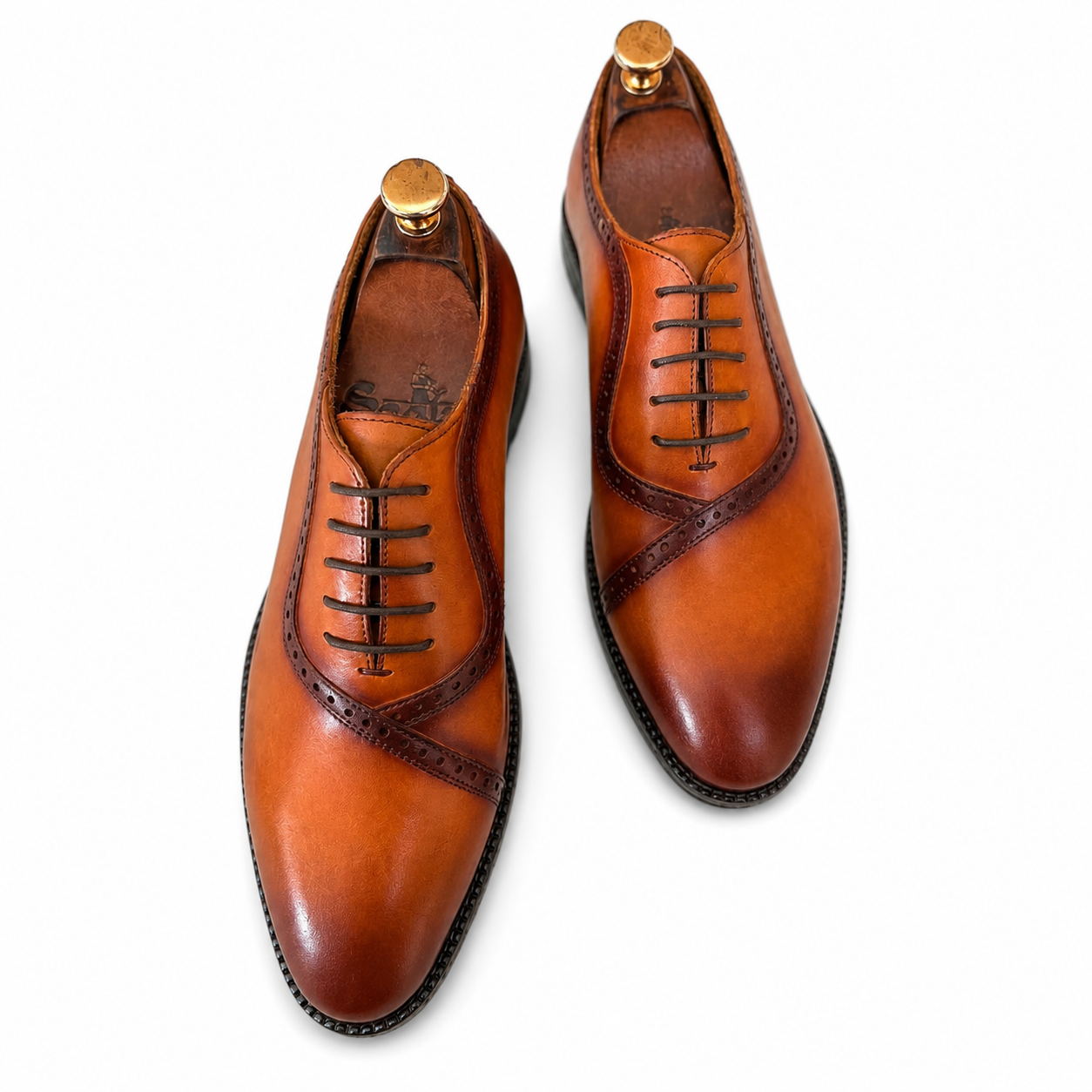 Amber Regent Cap-Toe Oxfords