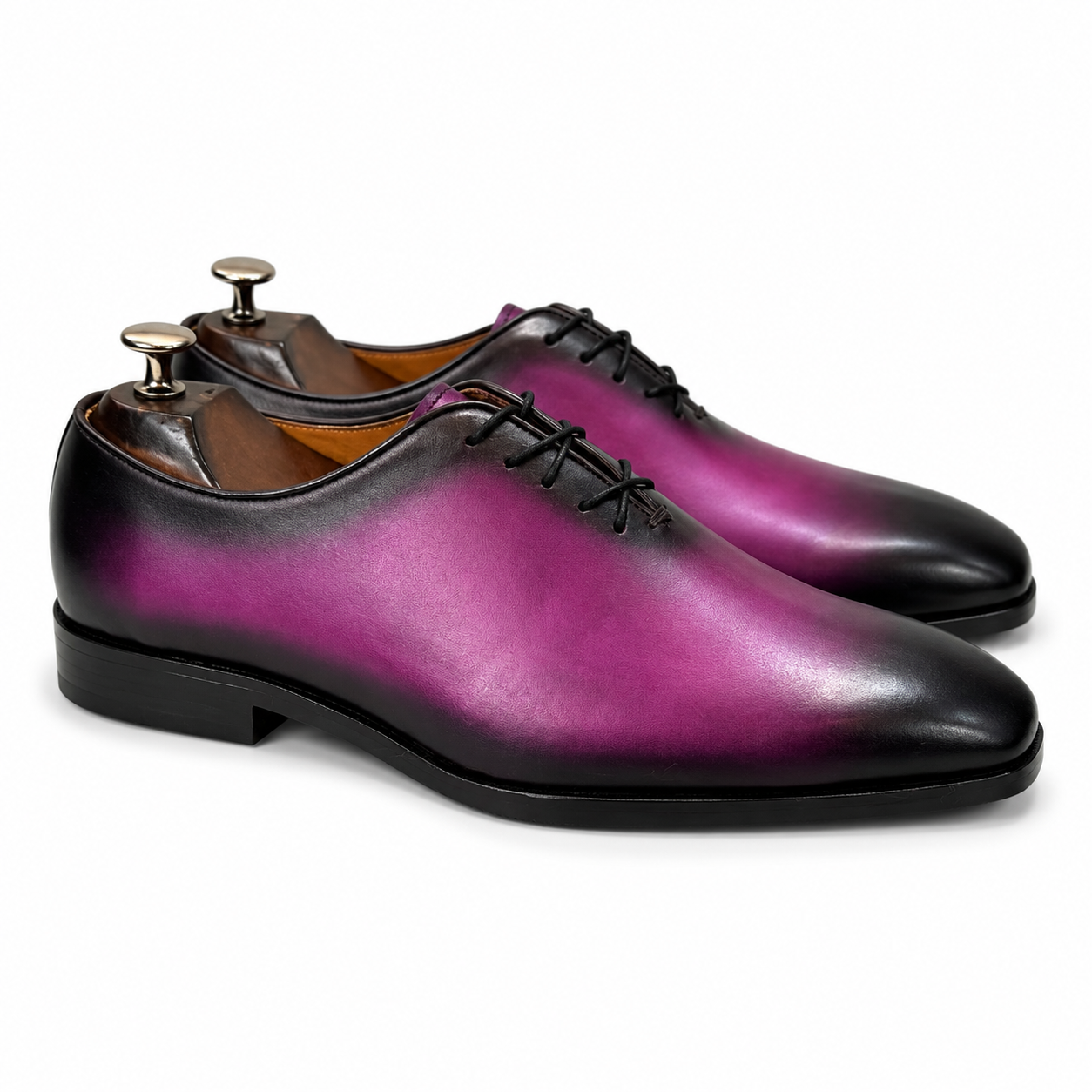 Wholecut Oxfords Purple Hand Finished