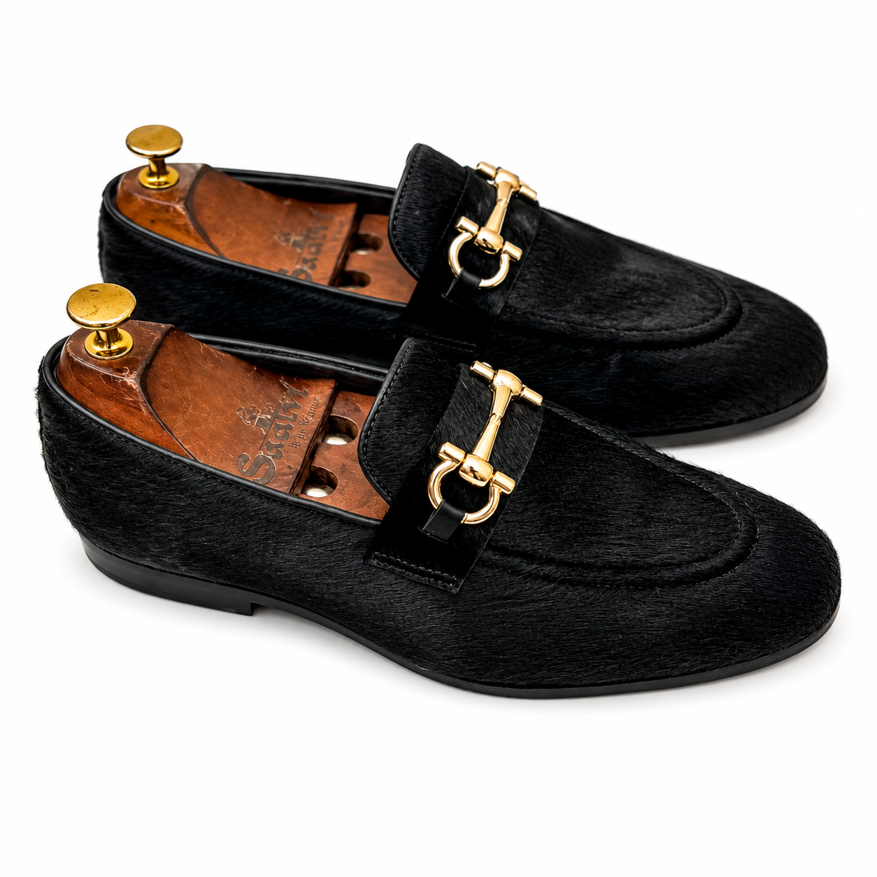 Hairon Leather Slipons