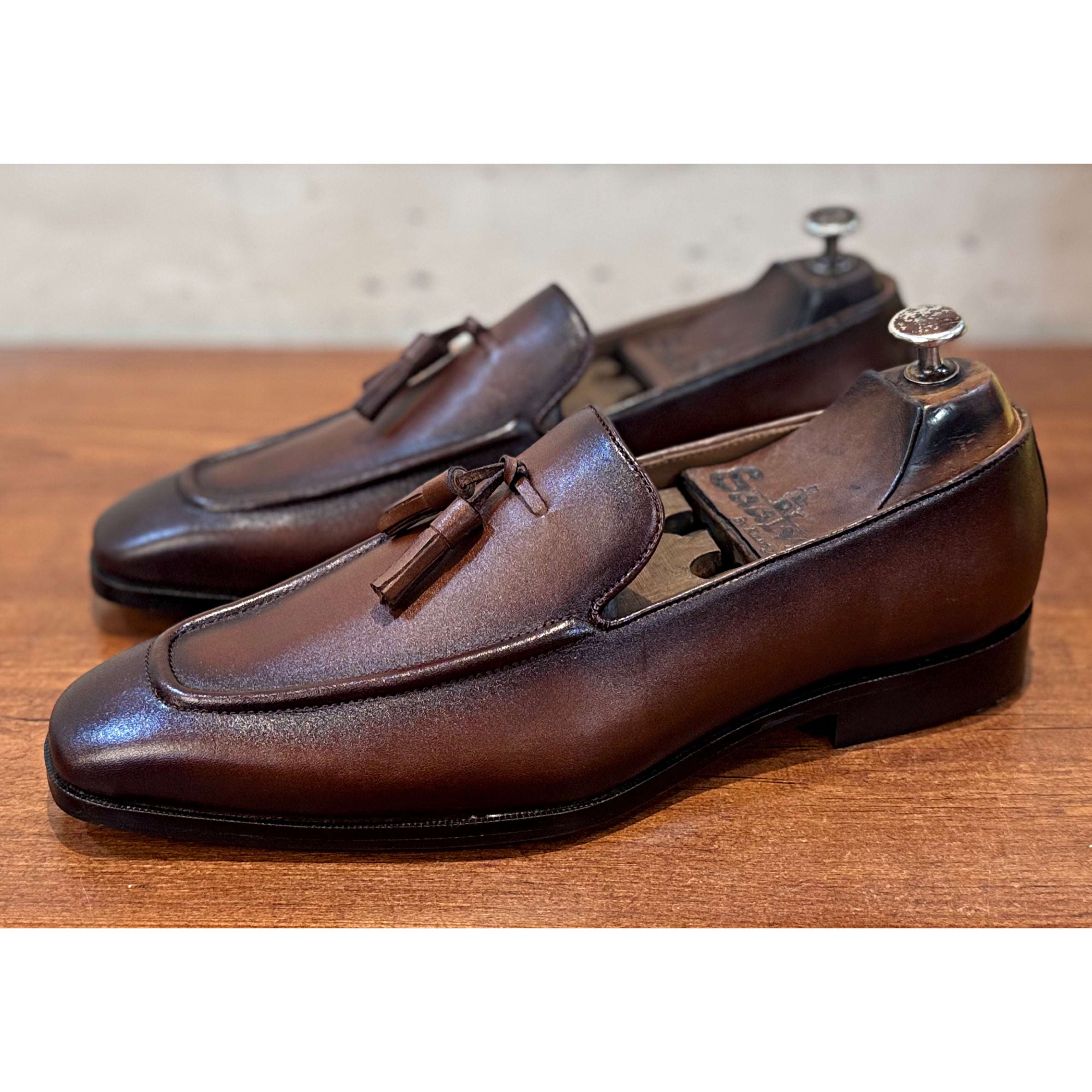 Cognac Tassel Loafers