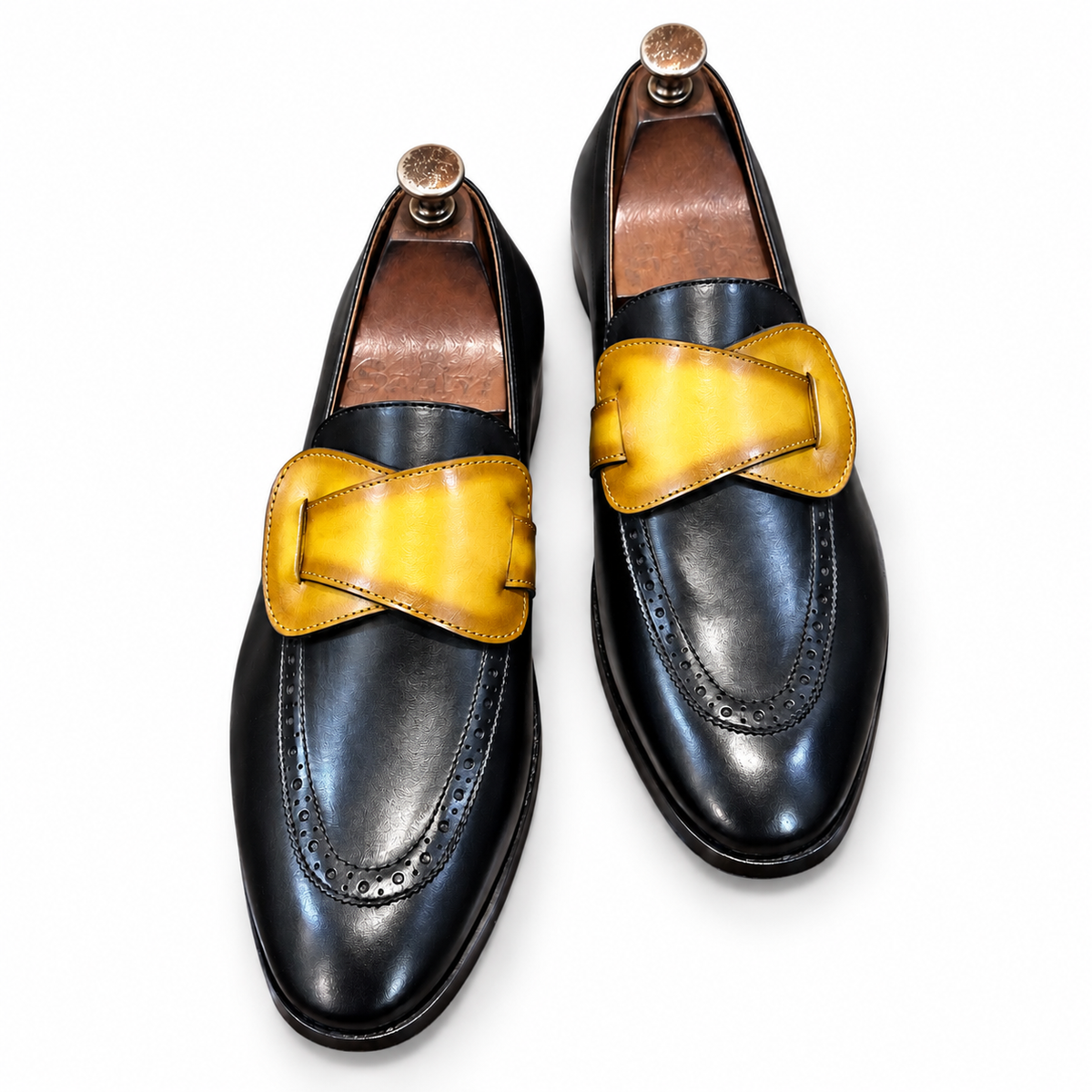 Noir Saffron Butterfly Loafers