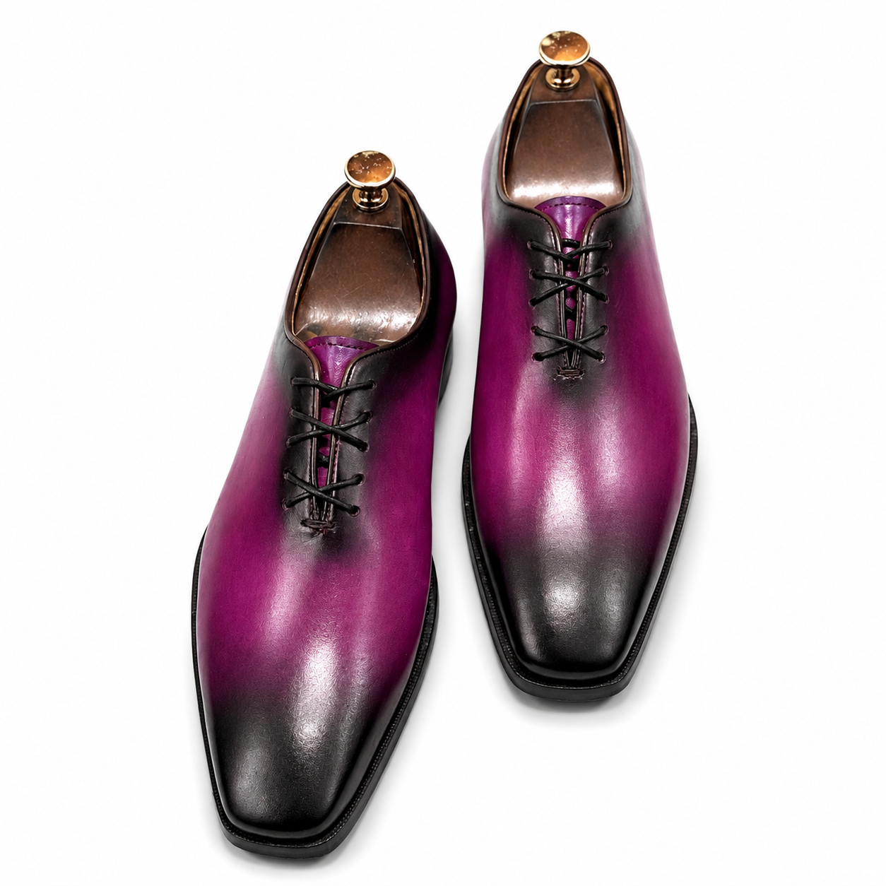 Wholecut Oxfords Purple Hand Finished