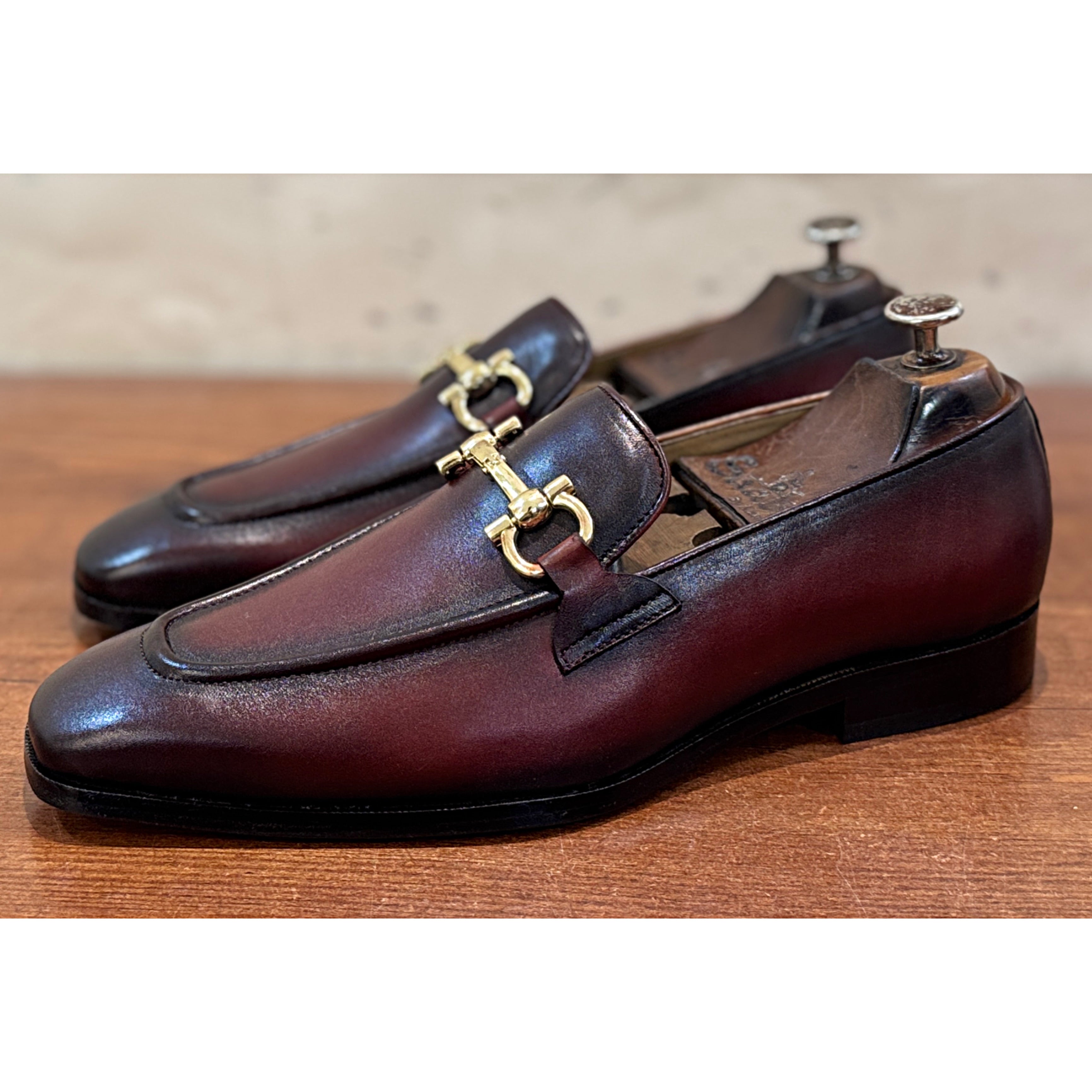 Windsor Horsebit Loafer – Bordeaux Patina