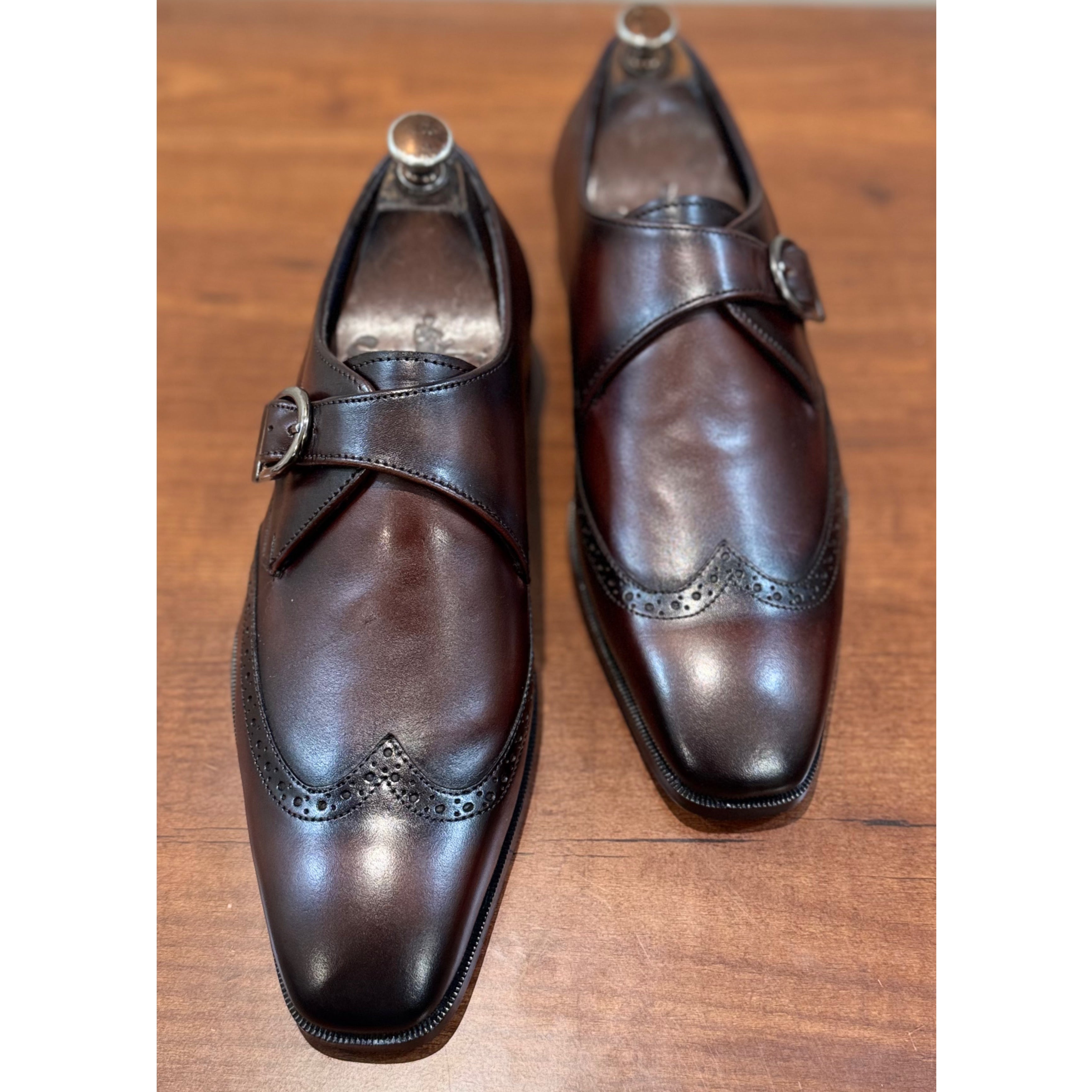 Brown Single Monk Straps