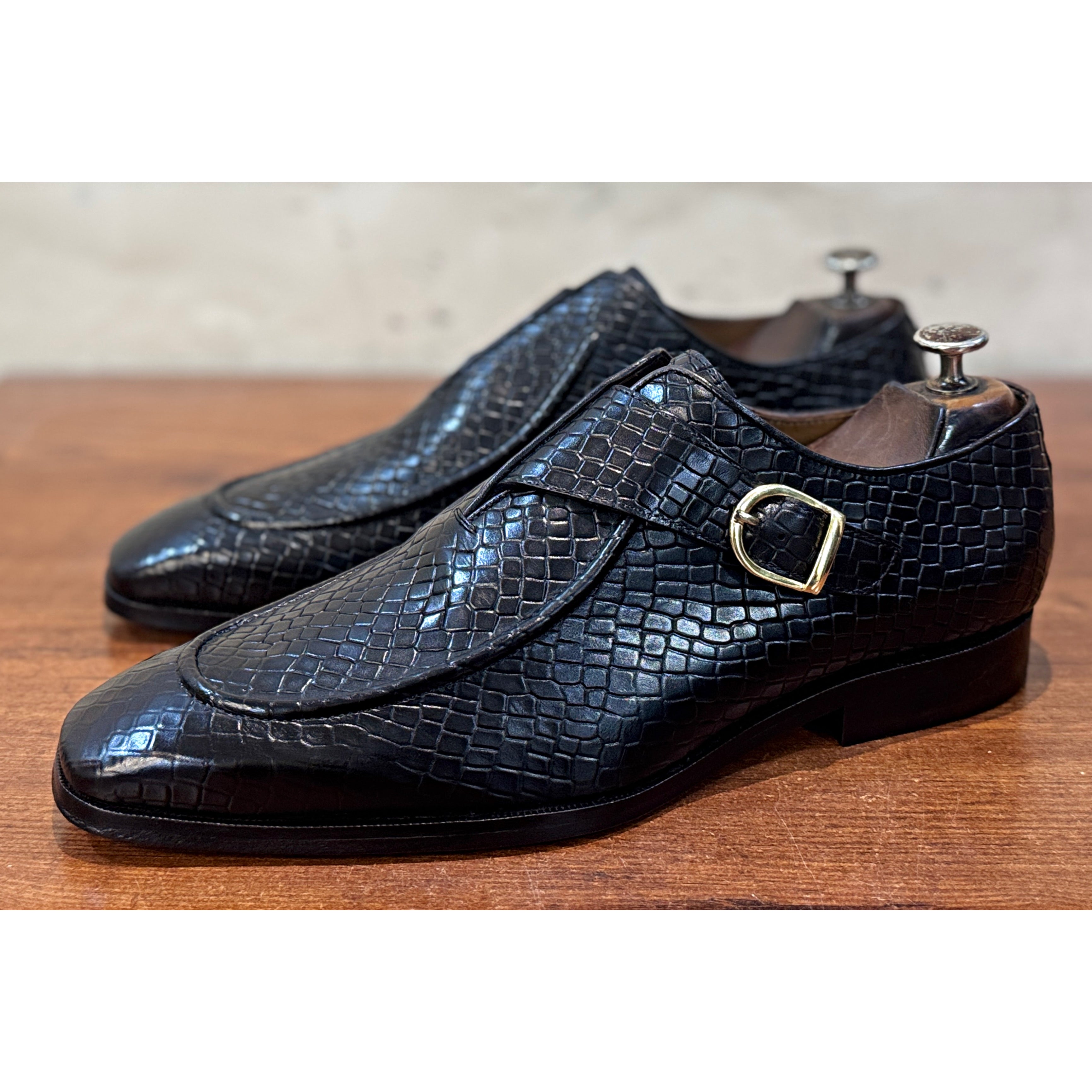 Imperial Croc Single Monk – Midnight Black