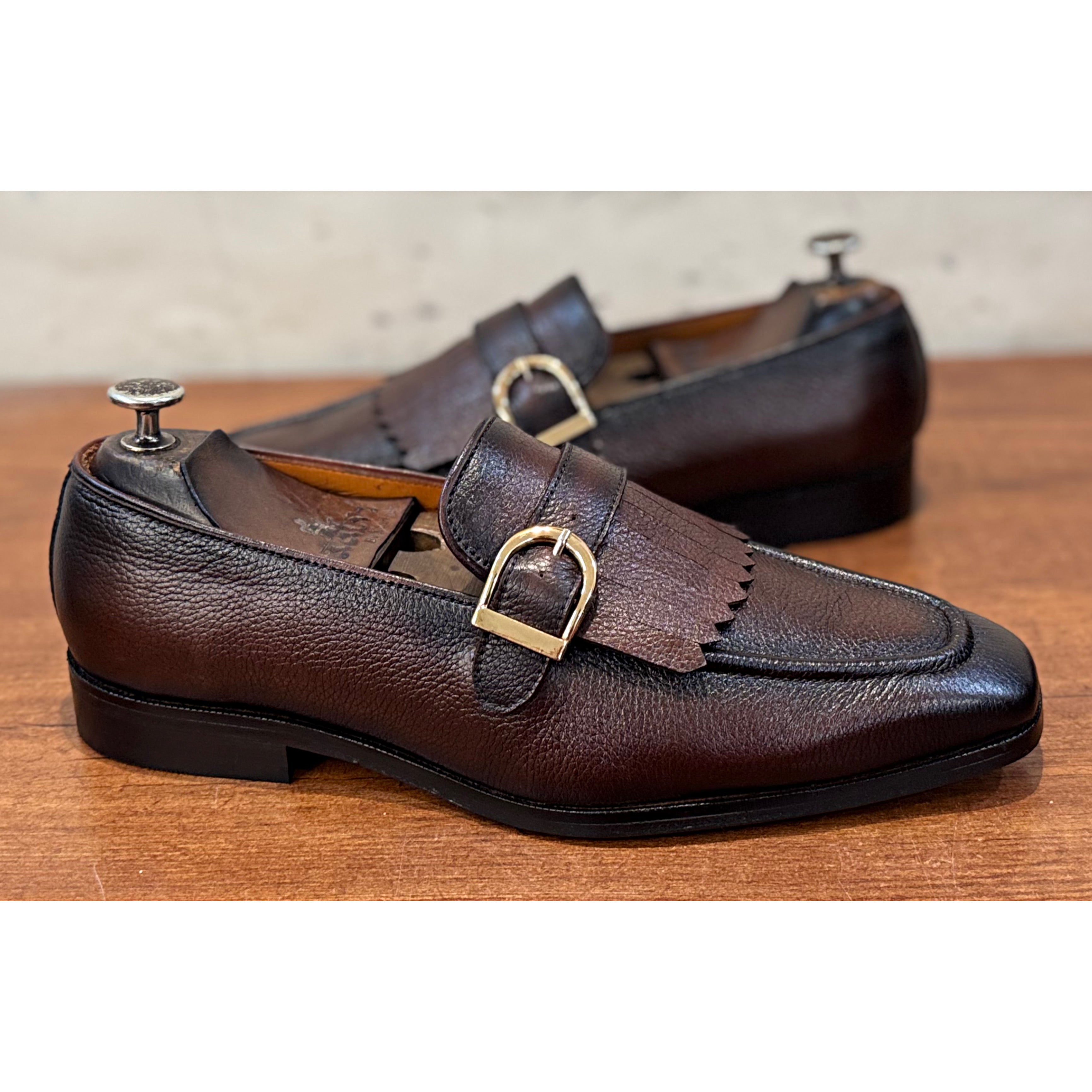 Brown Fringe Loafers Ndm