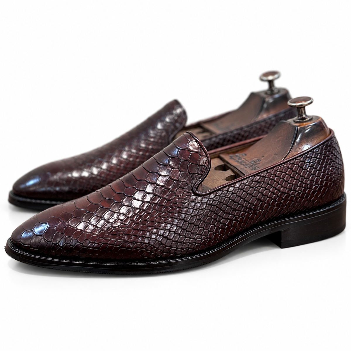 Espresso Éclat Croco Loafers