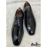 Black Patent Oxfords Croco