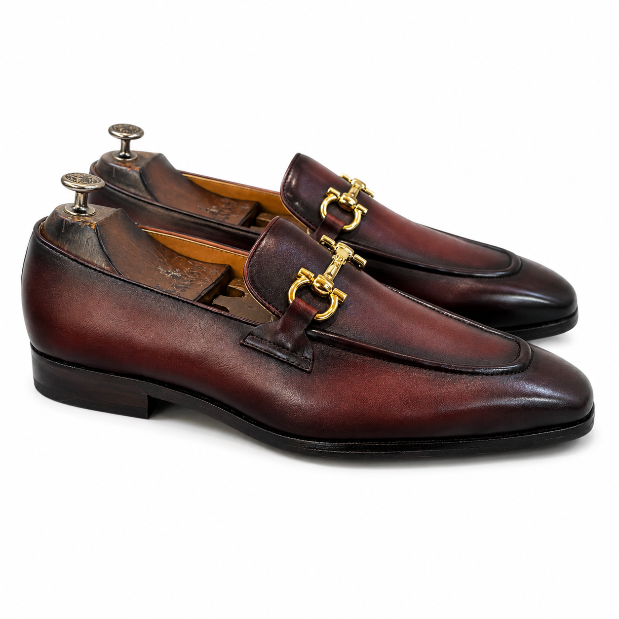 Windsor Horsebit Loafer – Bordeaux Patina