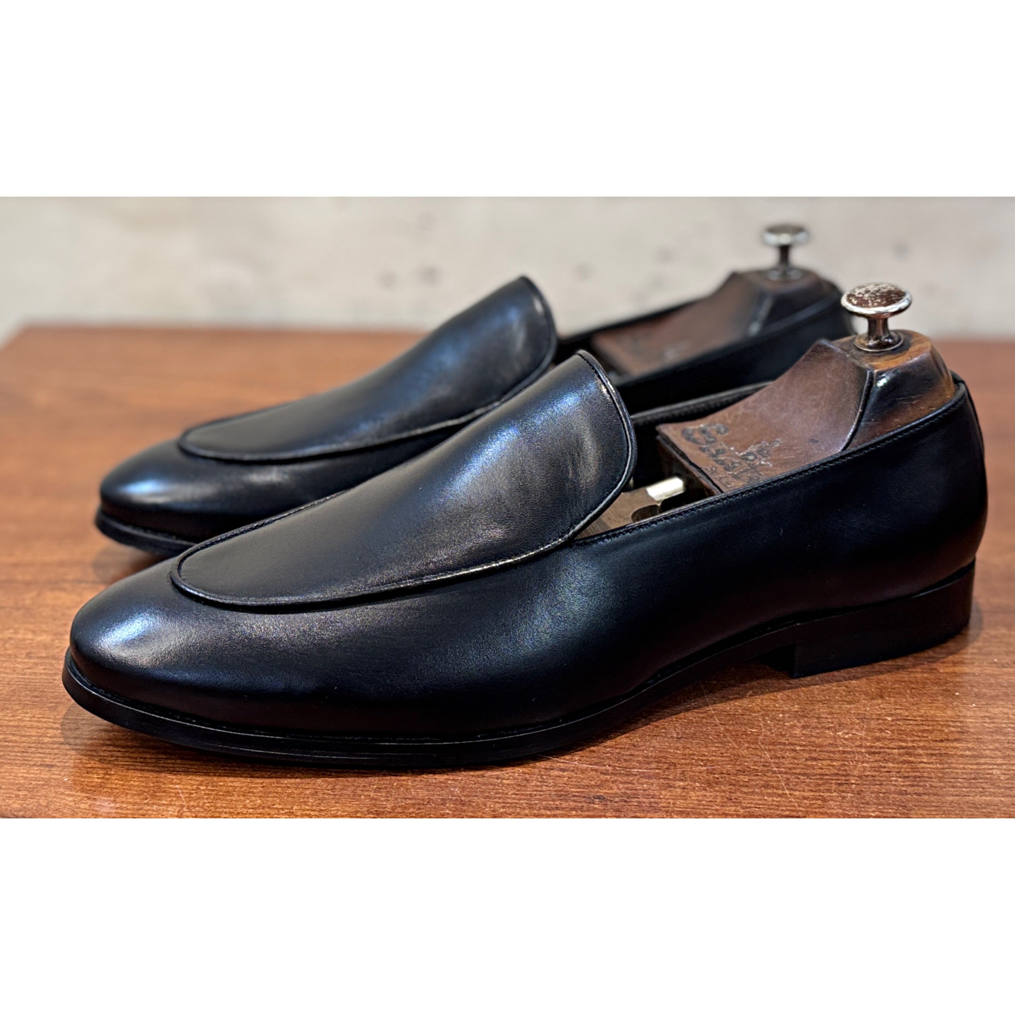 The Milano Black Leather Loafers