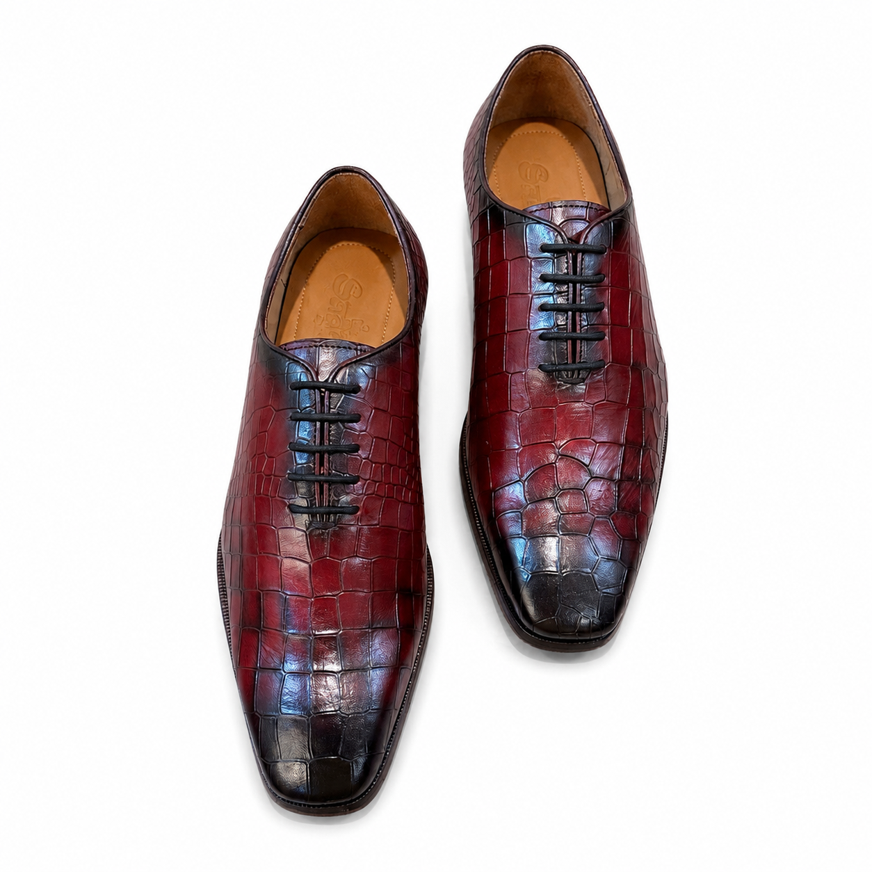 Bordeaux Croco Oxford
