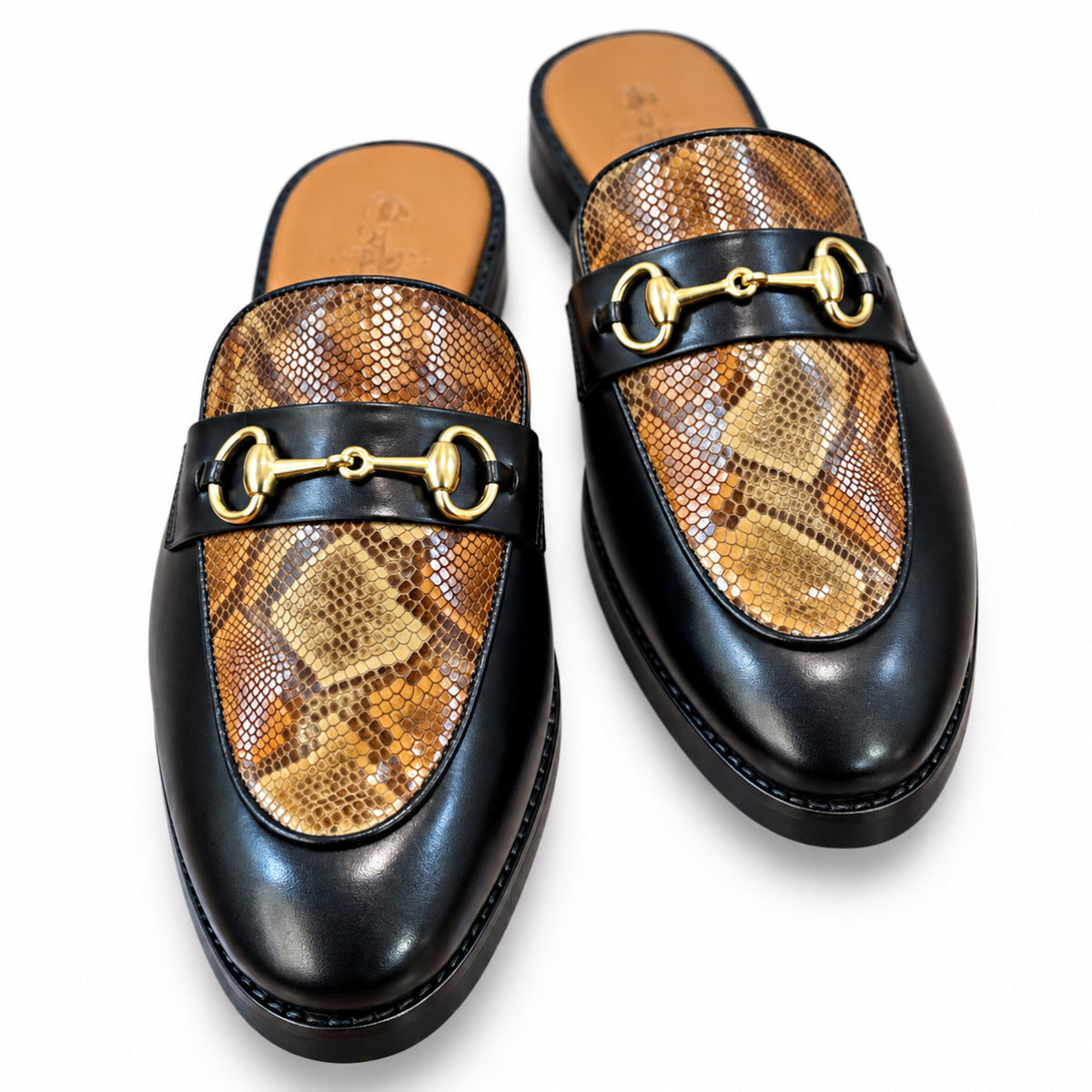 Monaco Serpente Mules