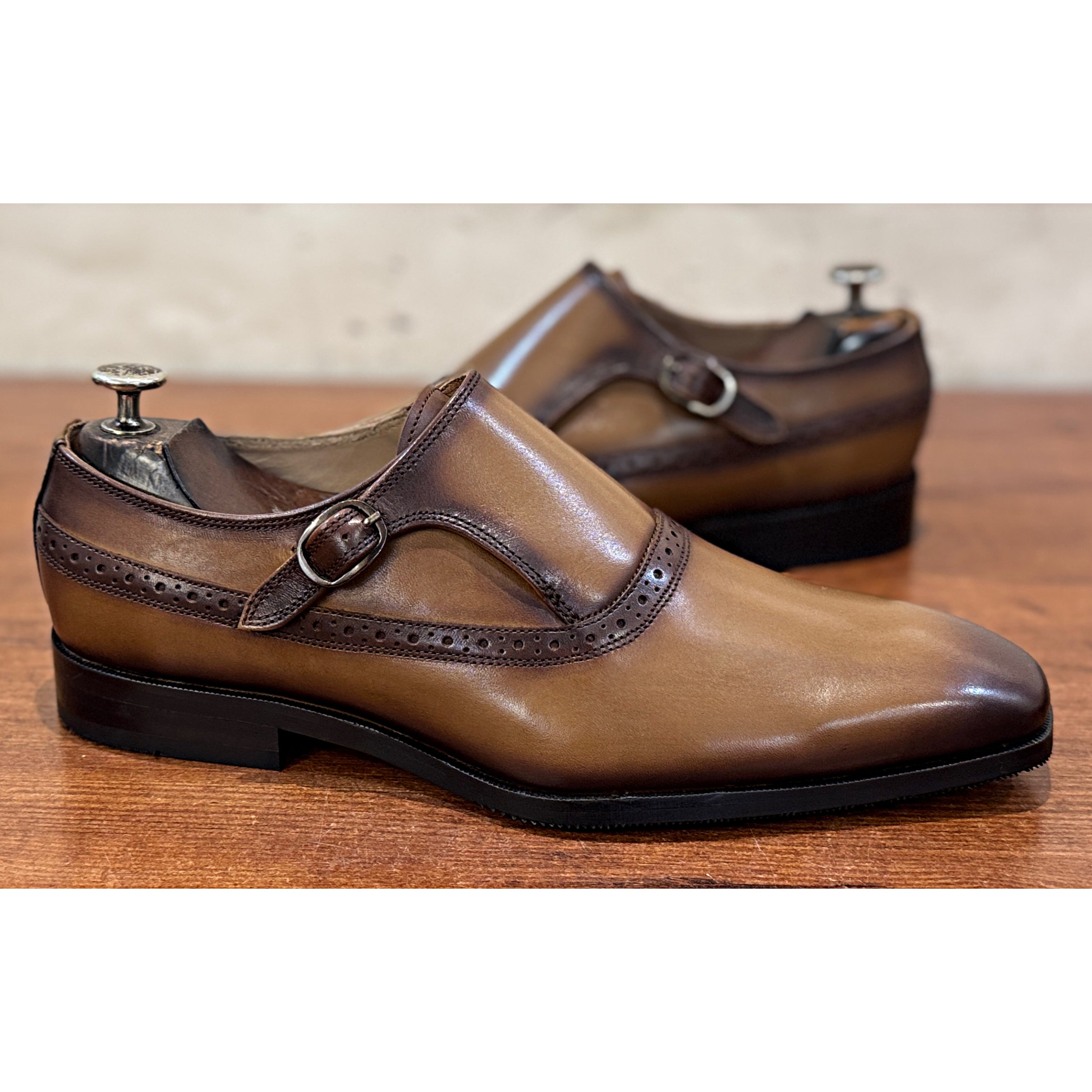 The Windsor Tan Monk Strap