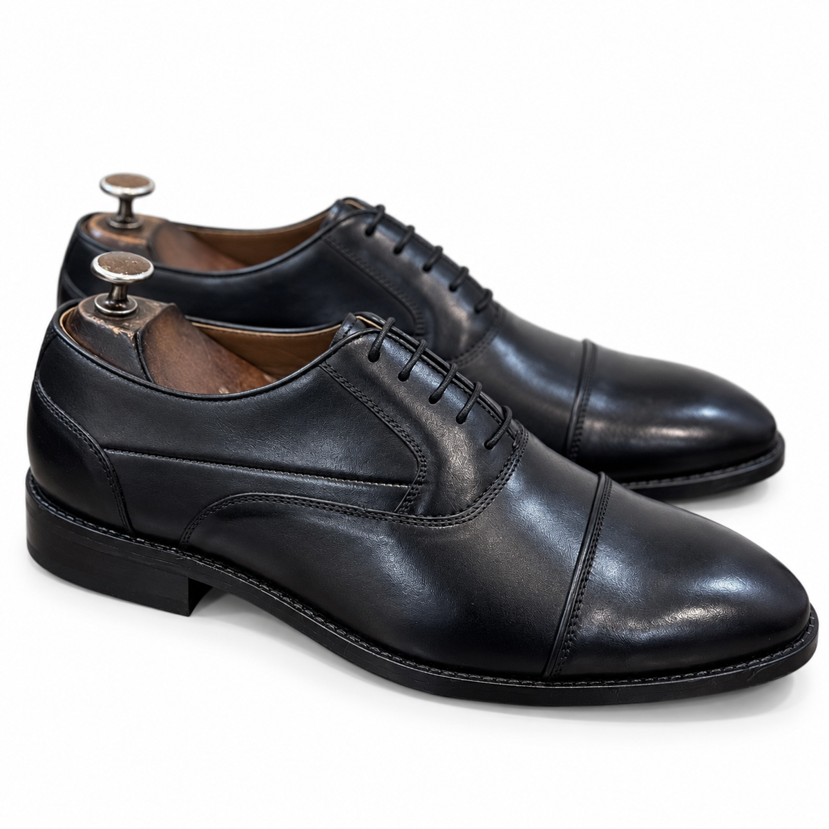Regent Black Cap-Toe Oxford