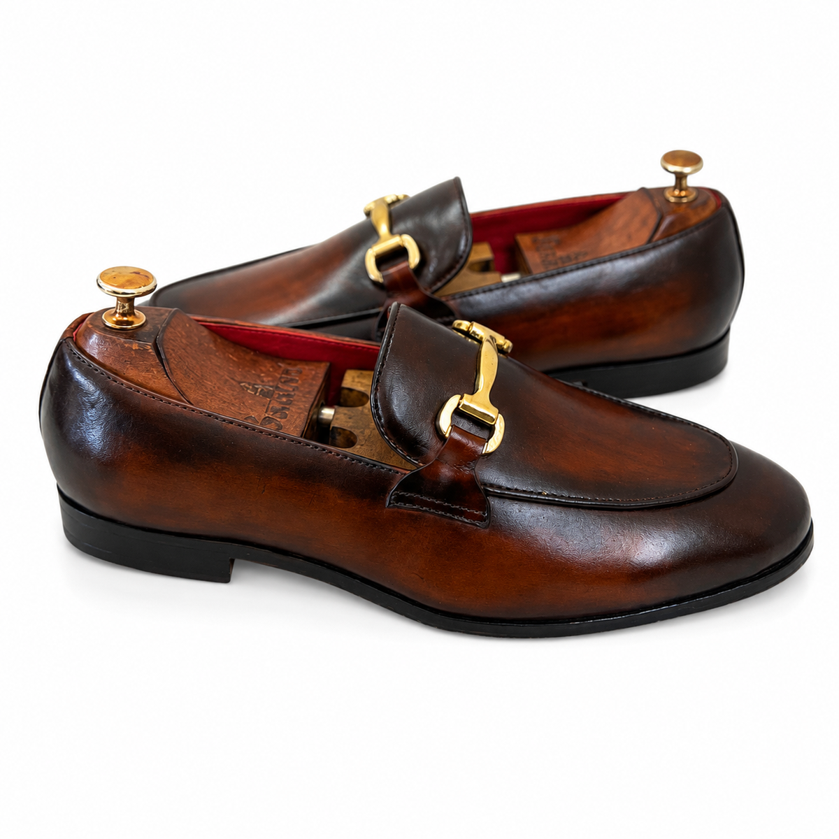 Cognac Royale Hand-Finished Horsebit Loafers