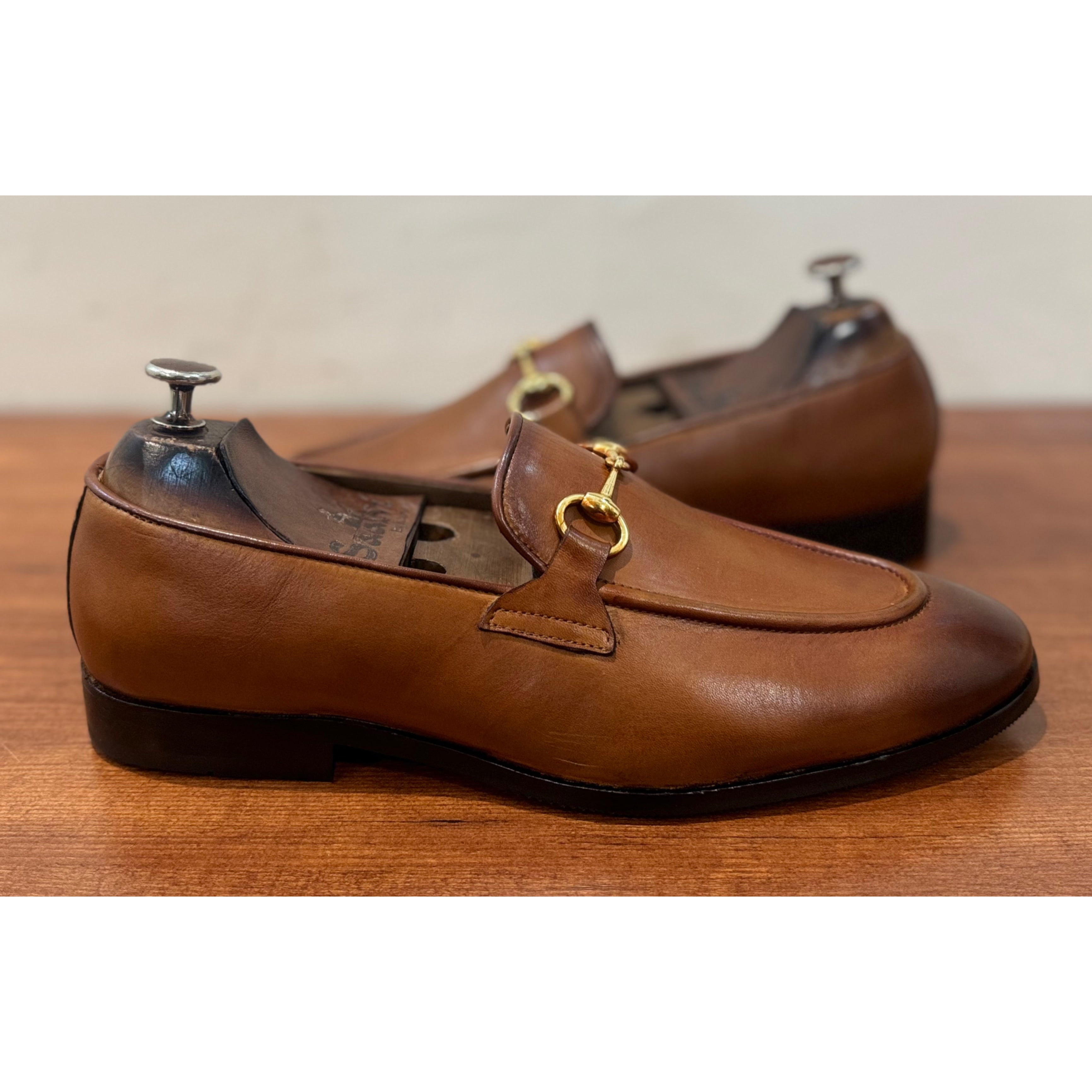 Classic Tan Horsebit Loafers