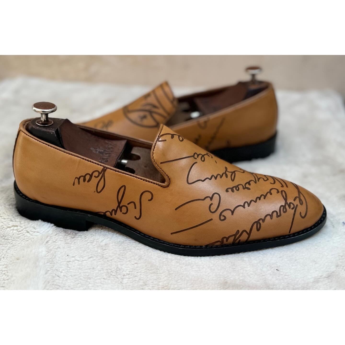 Tan Signature Loafers