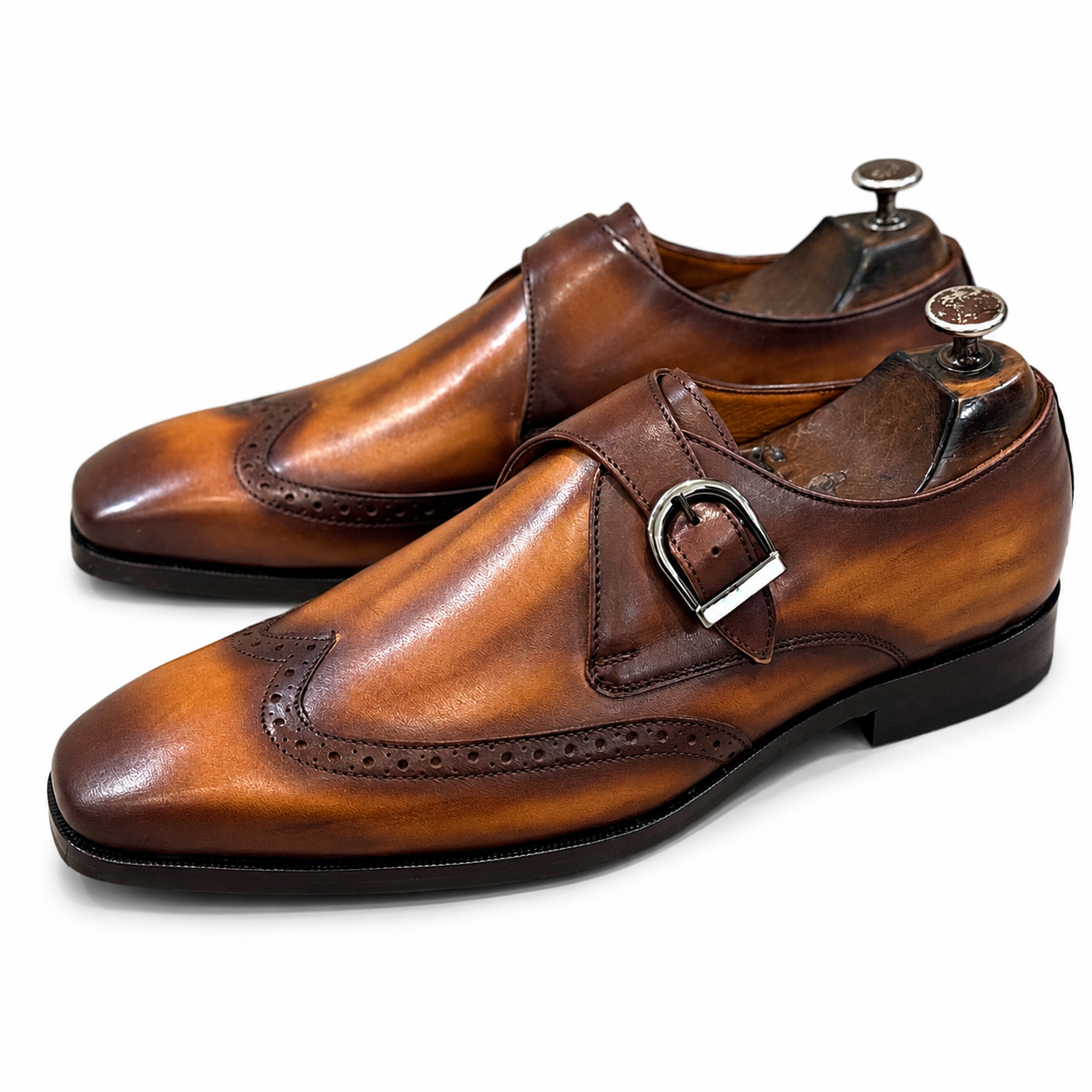 Single Strap Monk Wood Finish