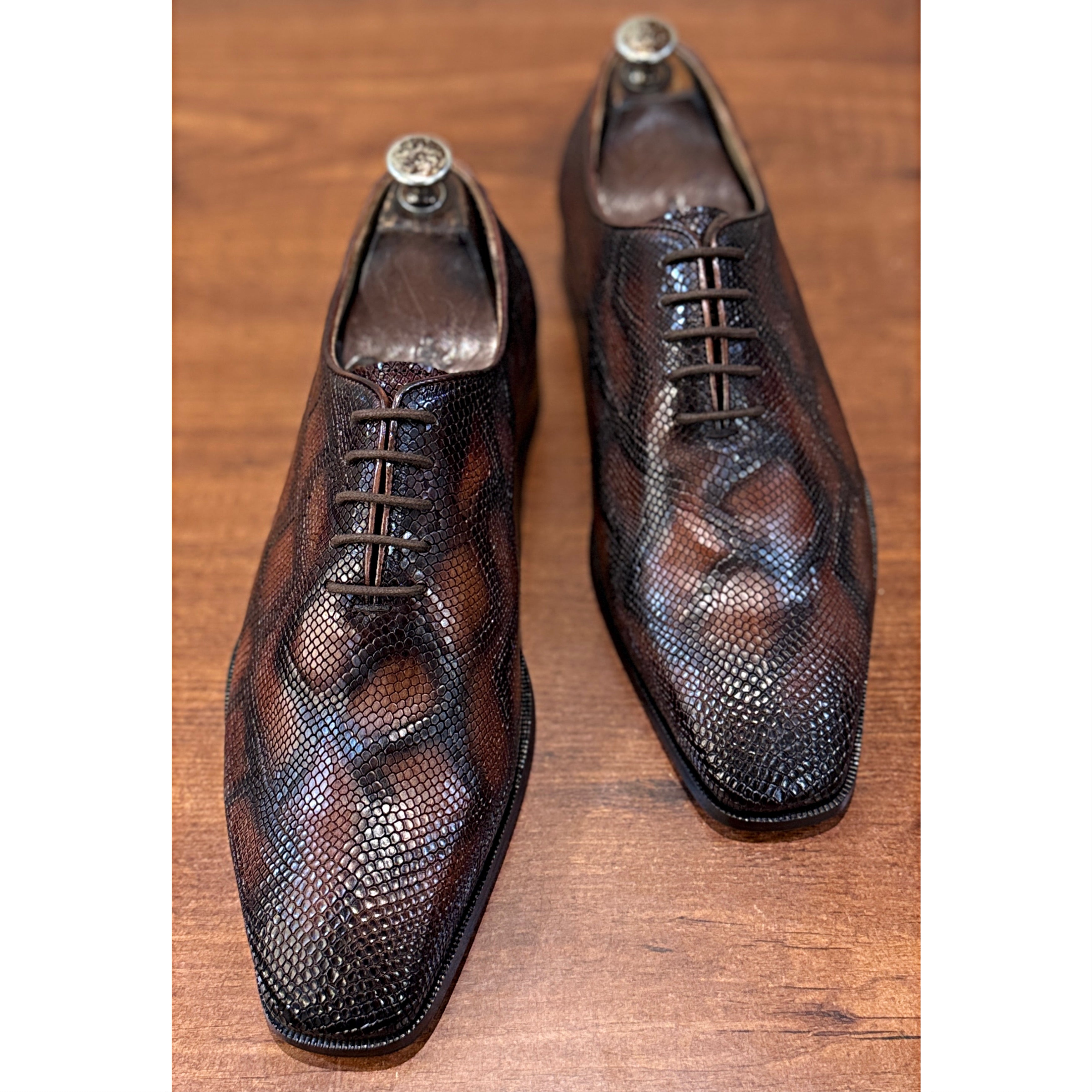Monte Carlo Lizard Oxfords – Marrone Espresso