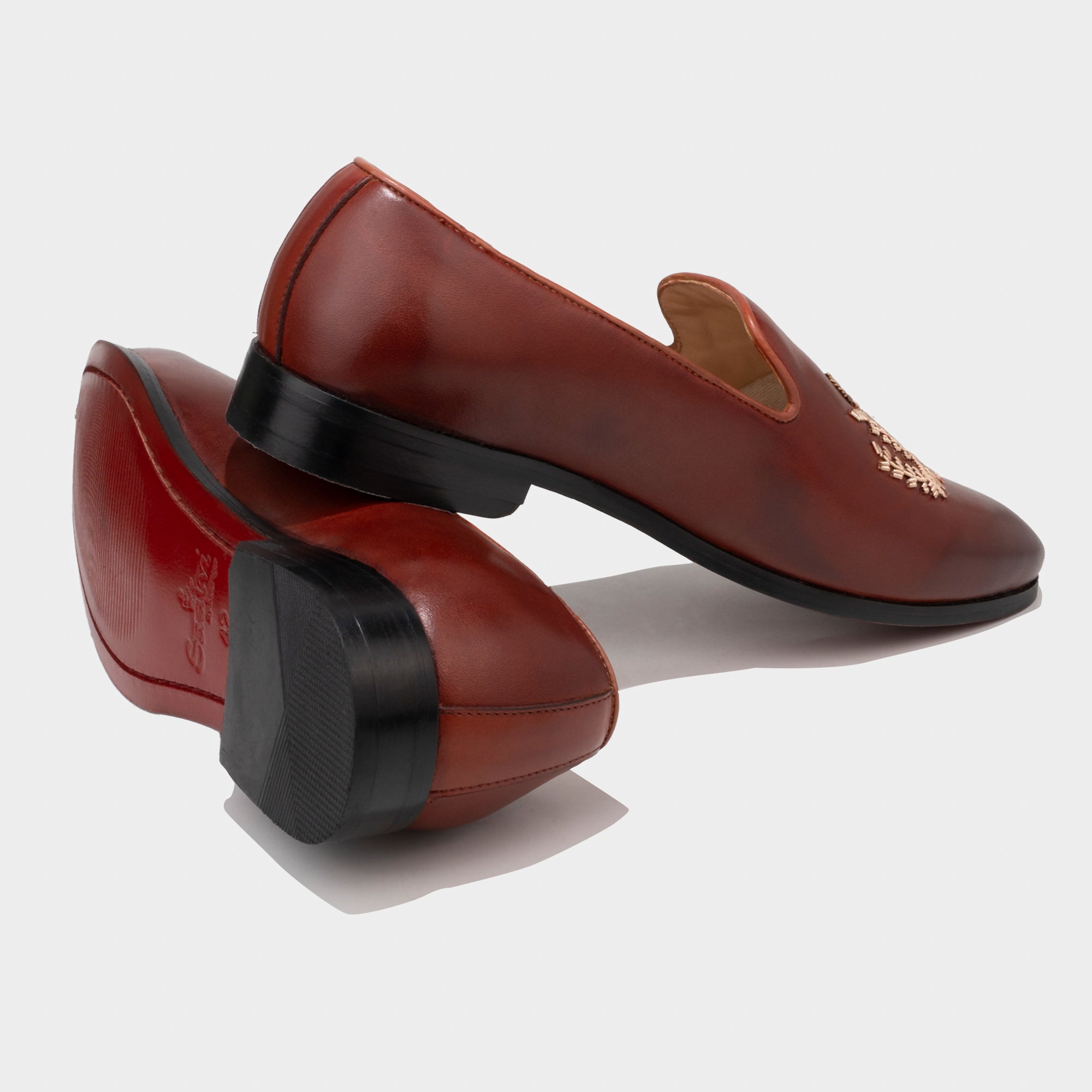 Eagle Two Tone Embroidery Slipons