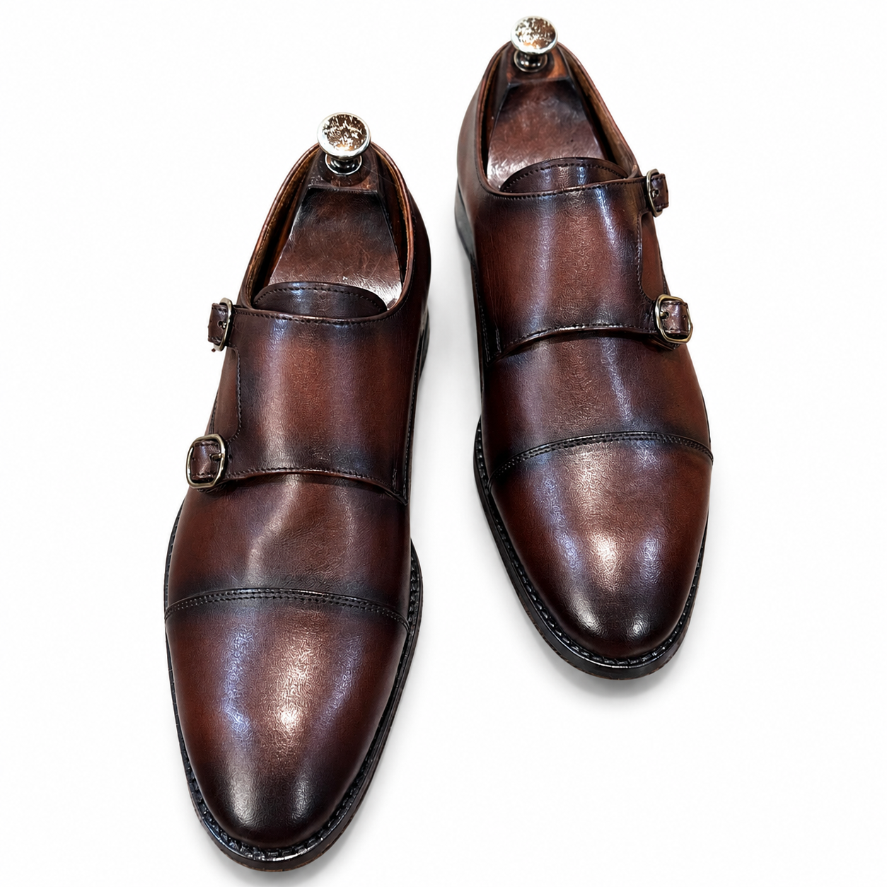 Double Monk Strap Brown