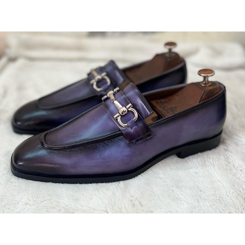 Steel Grey Patina Loafers