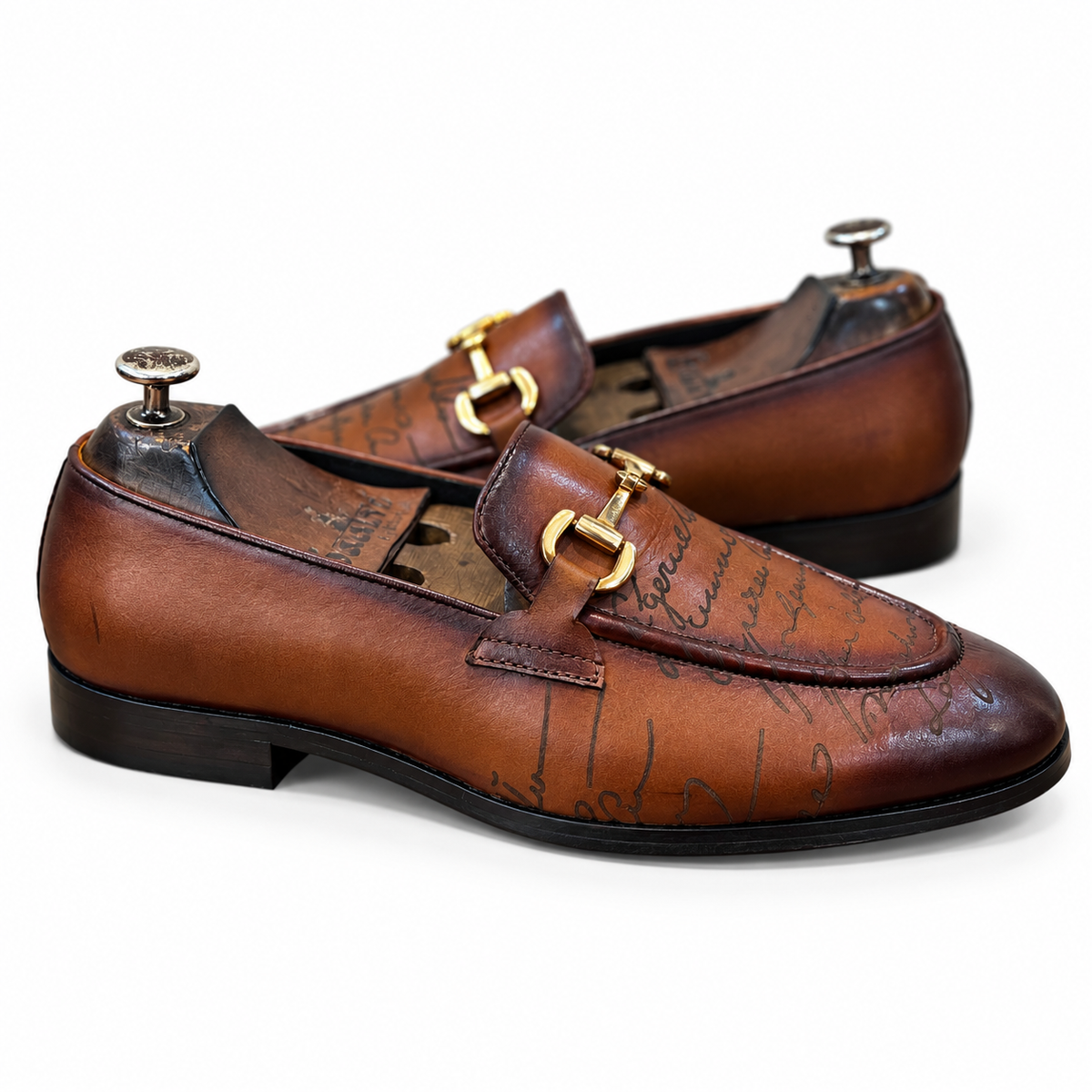 Cognac Élan Horsebit Loafers