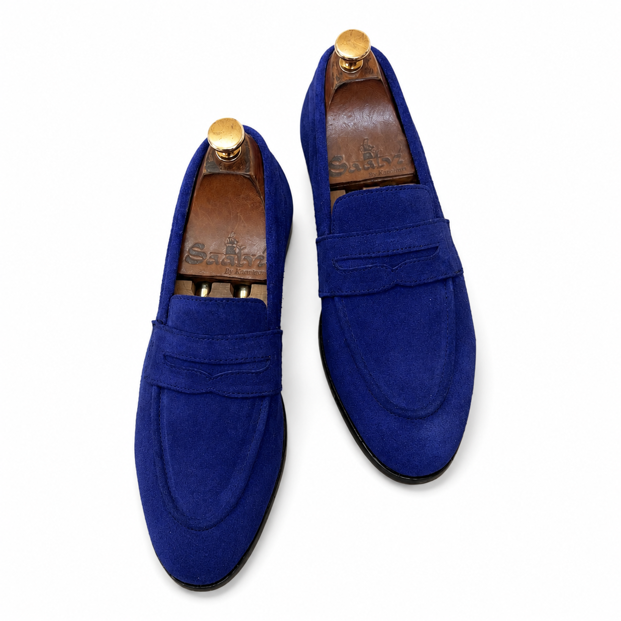 Azure Monarch Penny Loafers