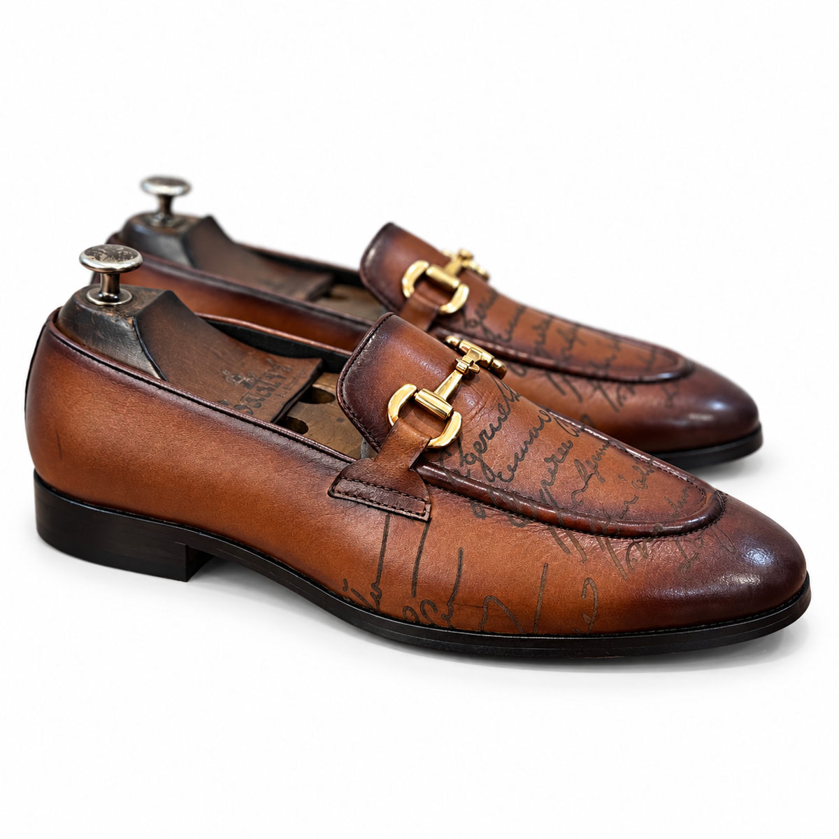 Cognac Élan Horsebit Loafers