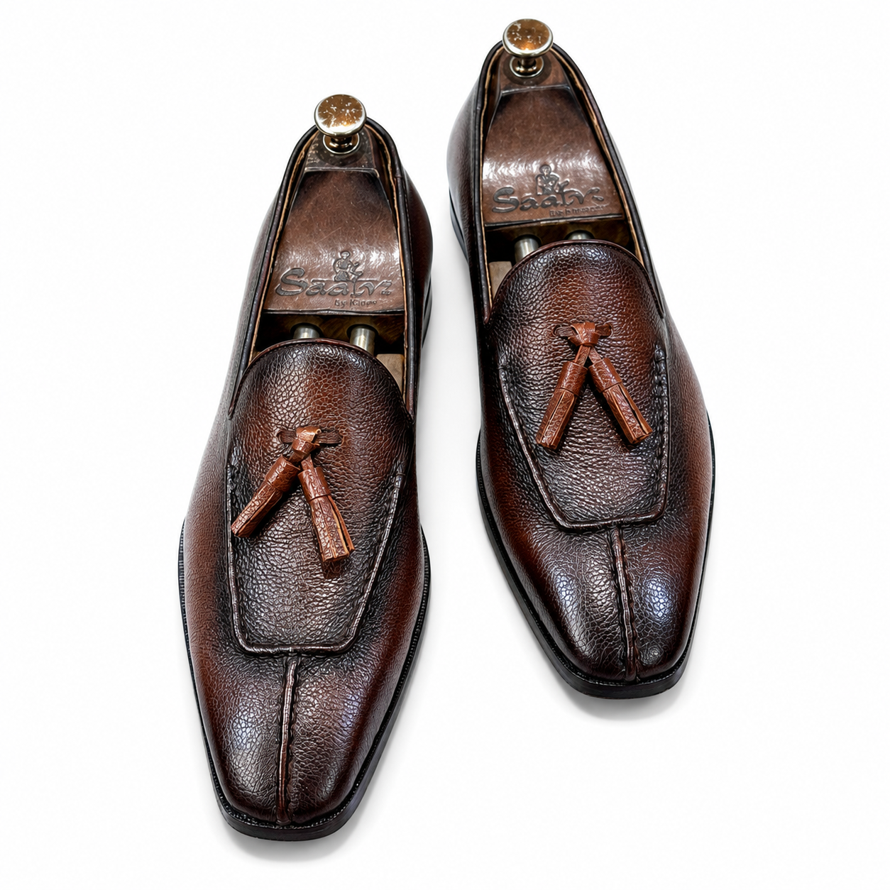 Tan Soft Mild Loafers With Tassels