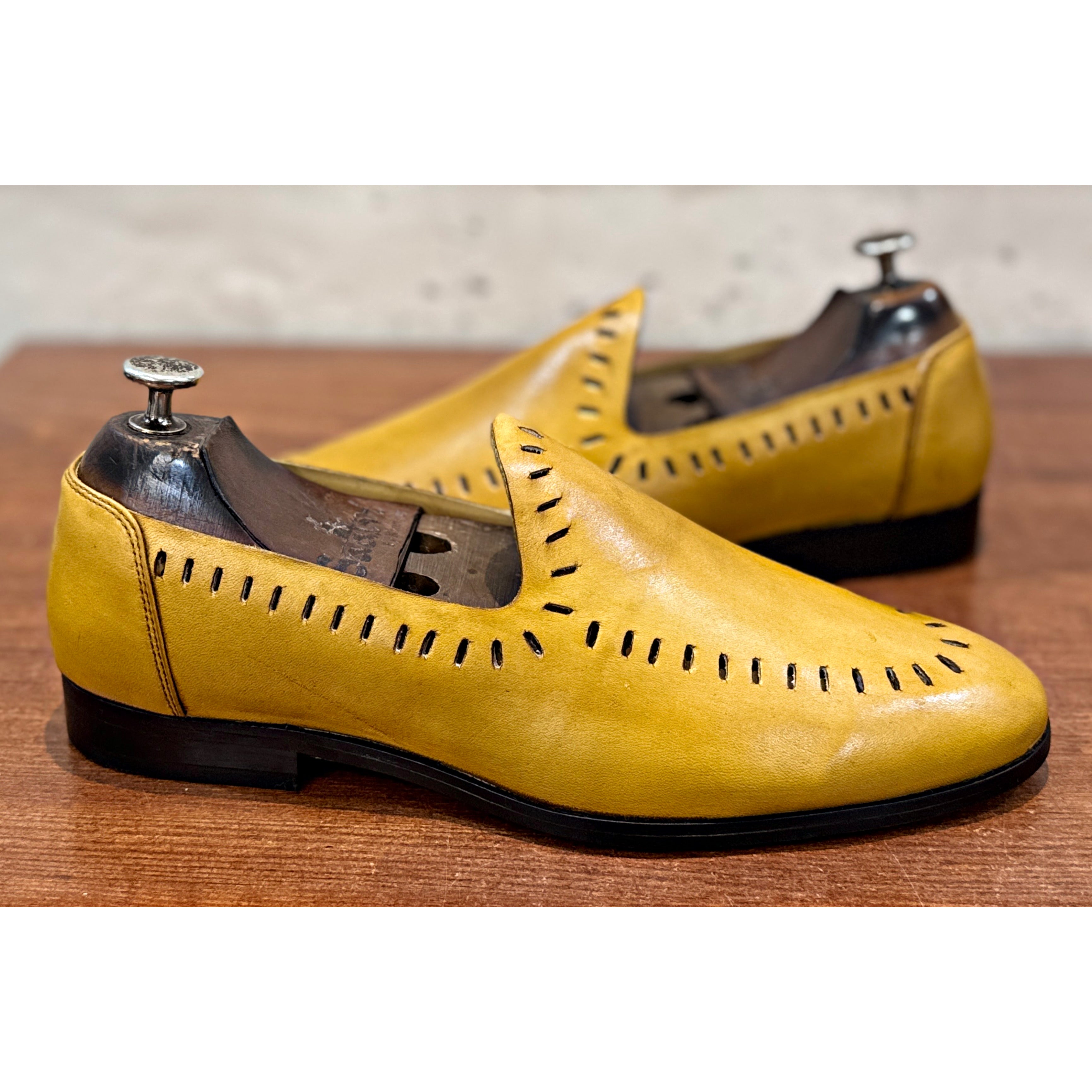 Sorrento Cutwork Belgian Loafers – Curry Saffron