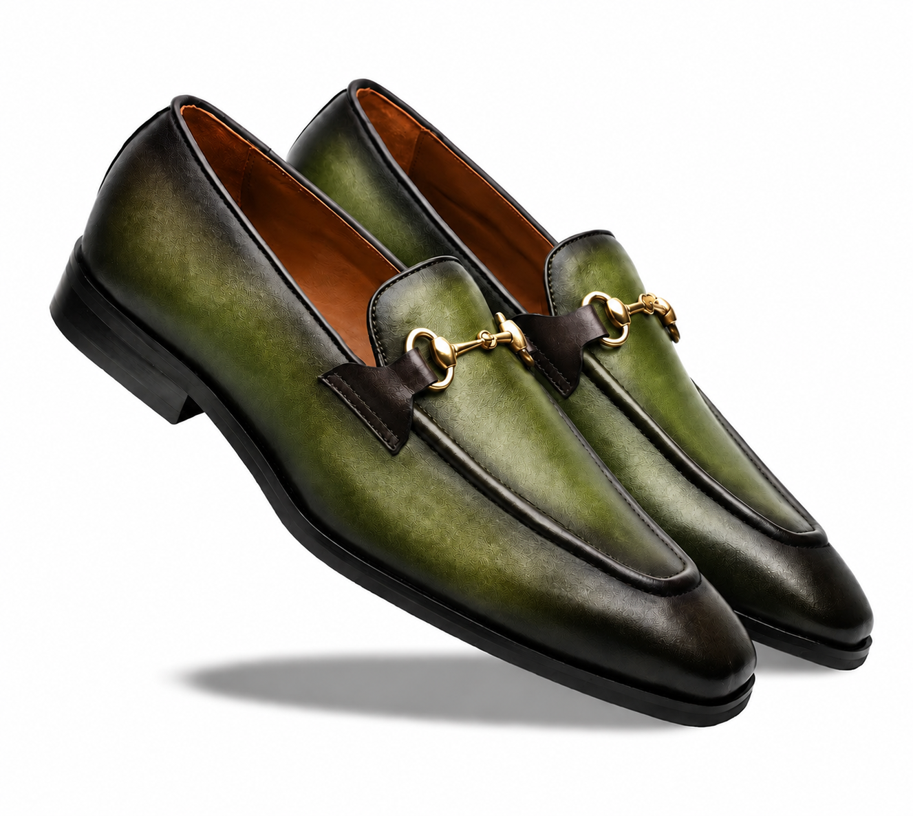 The Verona Olive Horsebit Loafers