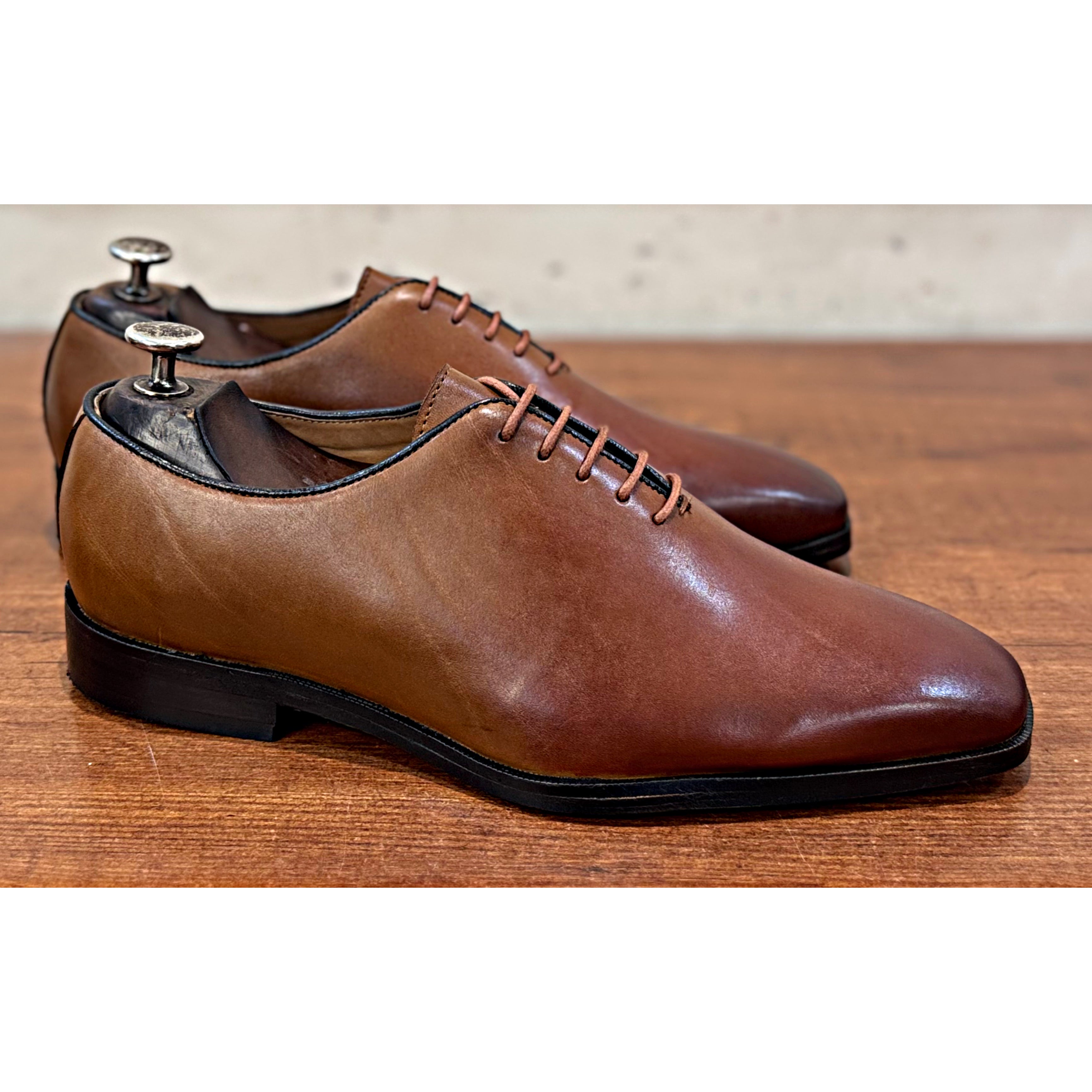 Tan Oxfords Hand Patina