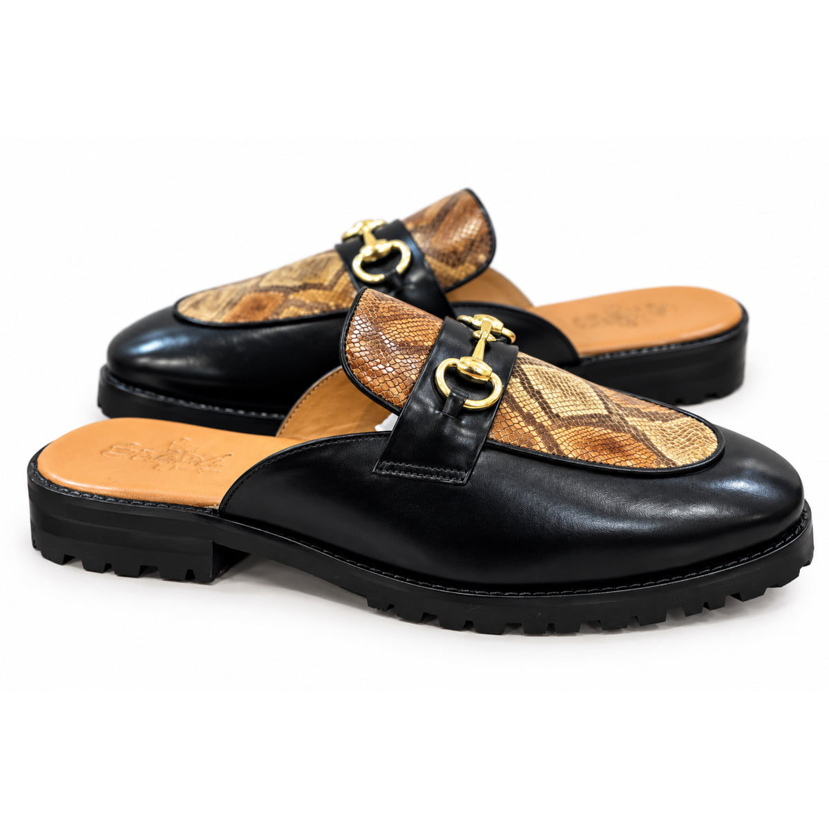 Monaco Serpente Mules