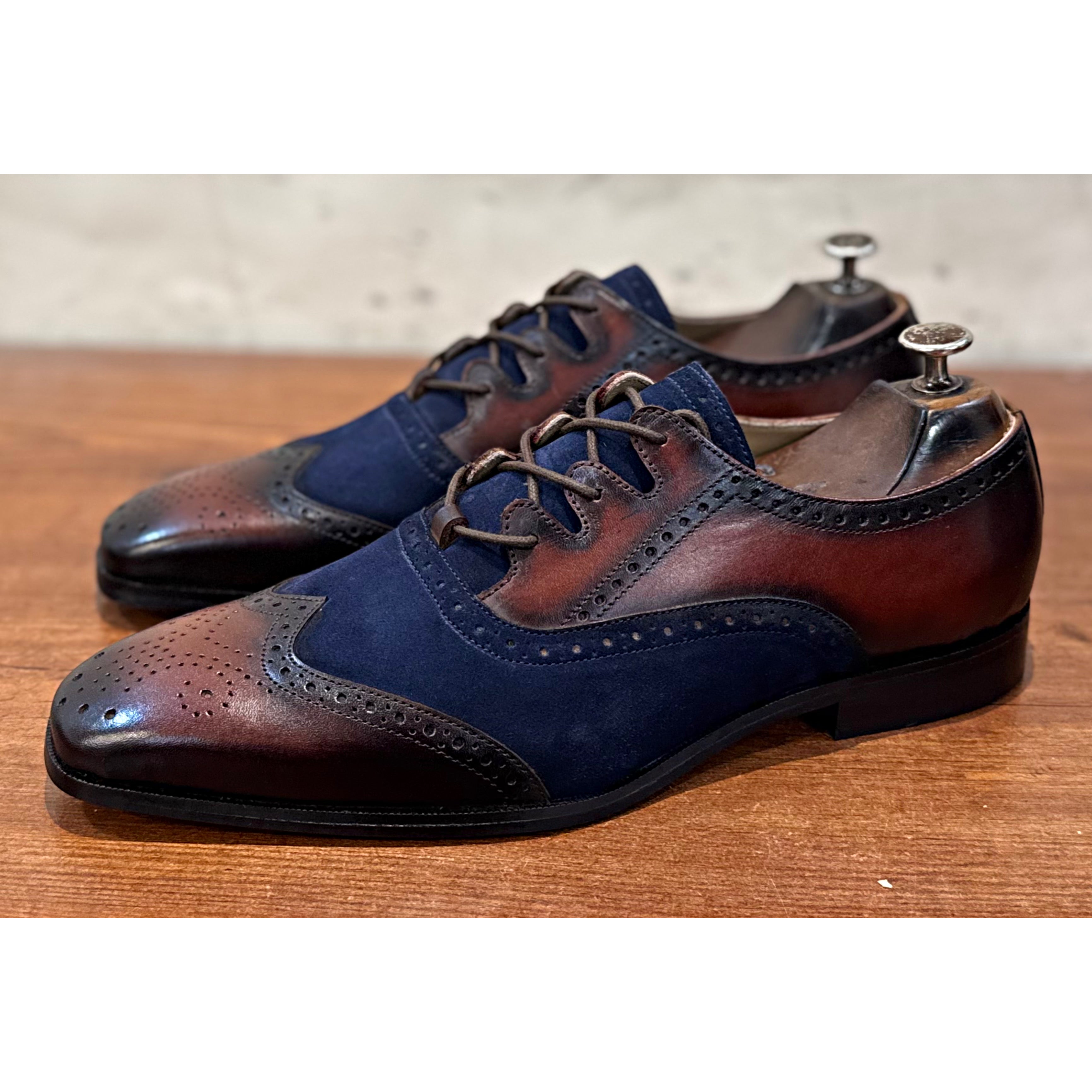 Criss Cross Oxfords | Hand Patina