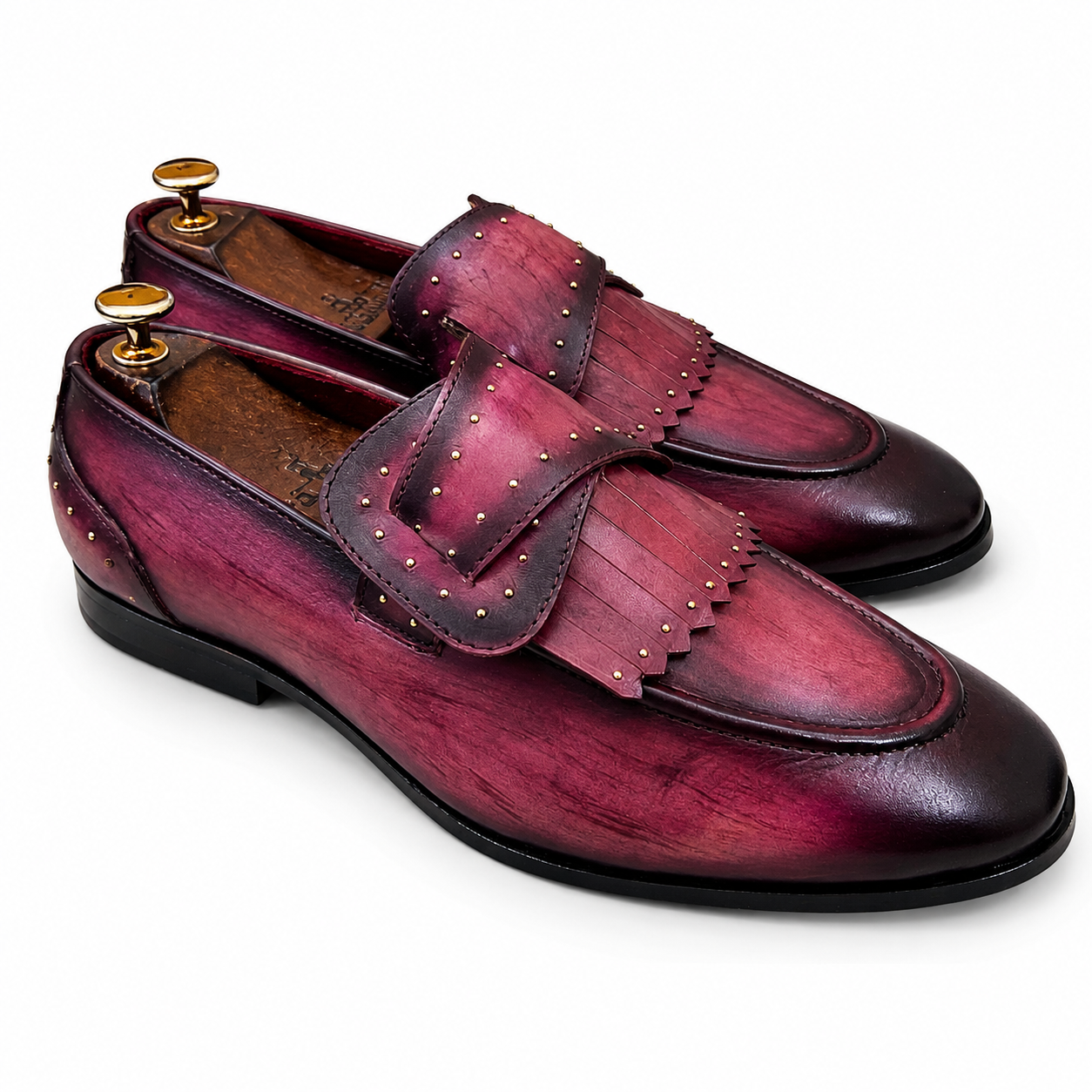 The Bordeaux Monarch Kiltie Loafer