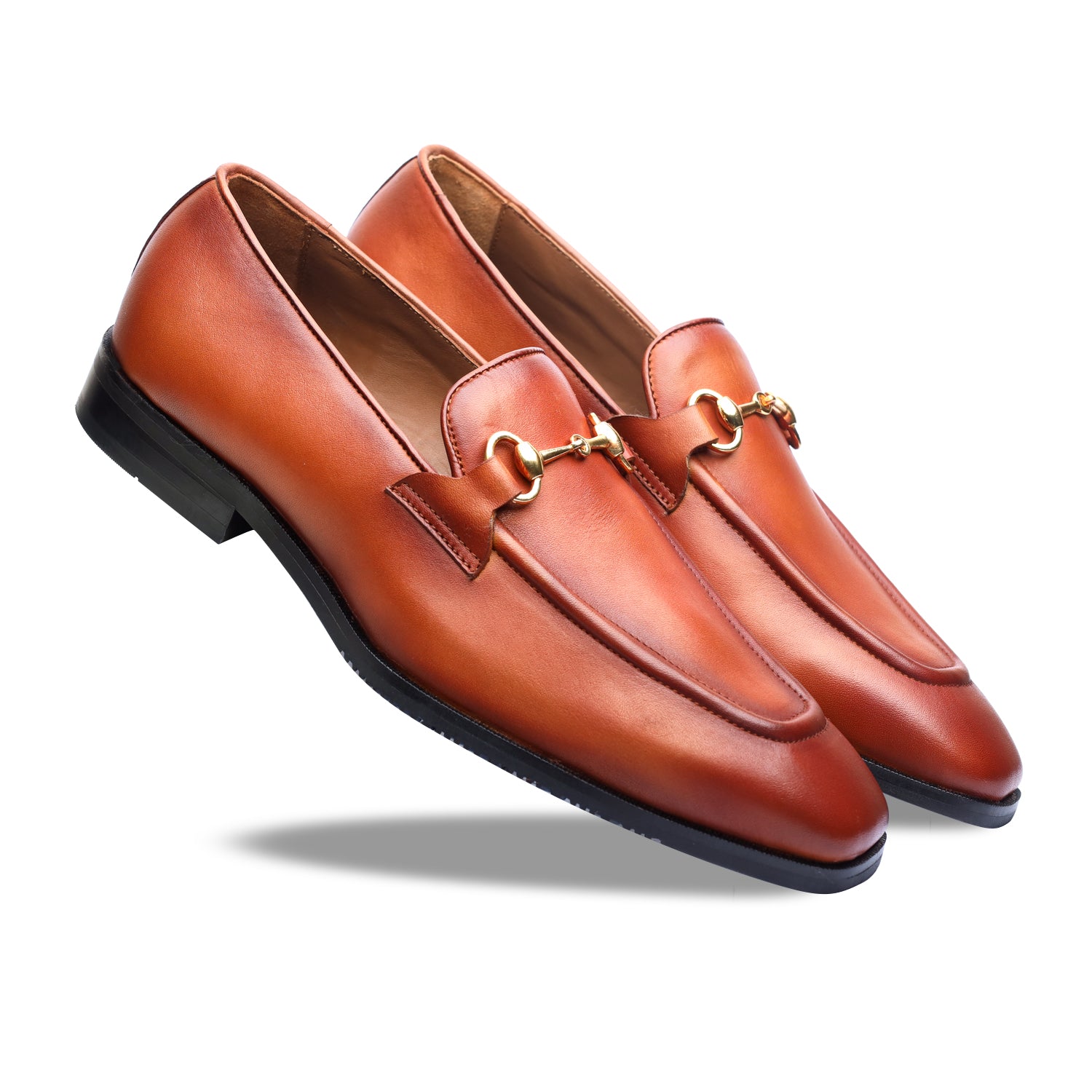 Tan Horsebit Loafers